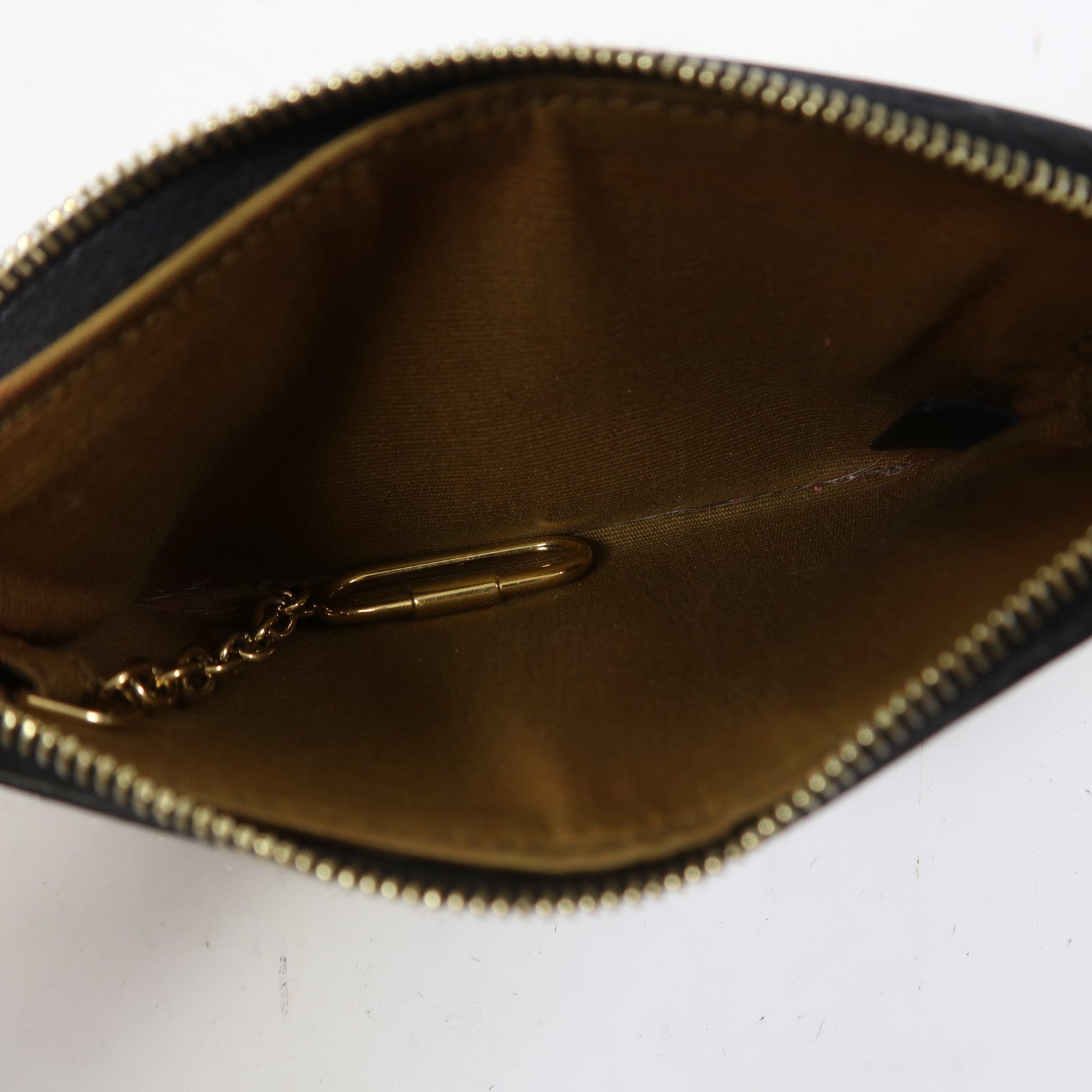 CELINE 塗層帆布Coin Purse金扣零錢包啡色
