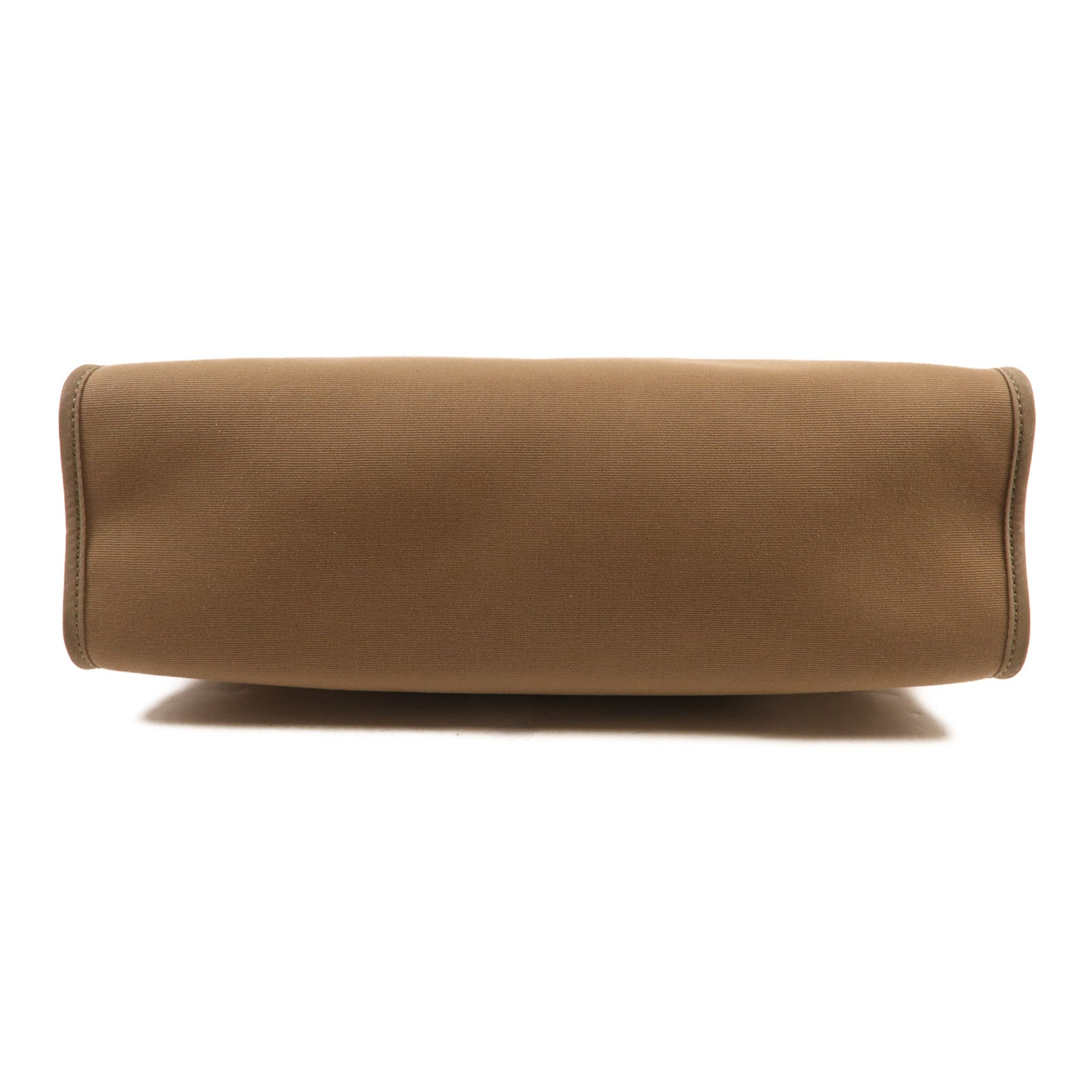 HERMES 帆布Herbag PM銀扣手挽肩背兩用袋Etoupe