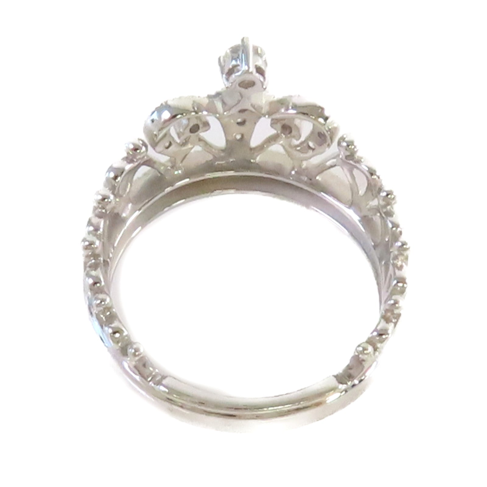 JEWELRY **【激減優惠】18K白金/0.28ct鑽石Diamond Ring戒指US#5.75