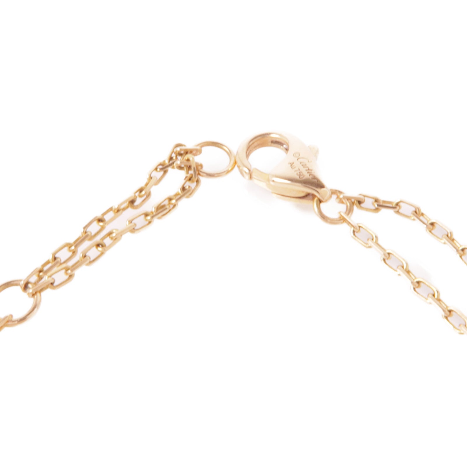 CARTIER 18K玫瑰金Love Bracelet鑽石手鏈