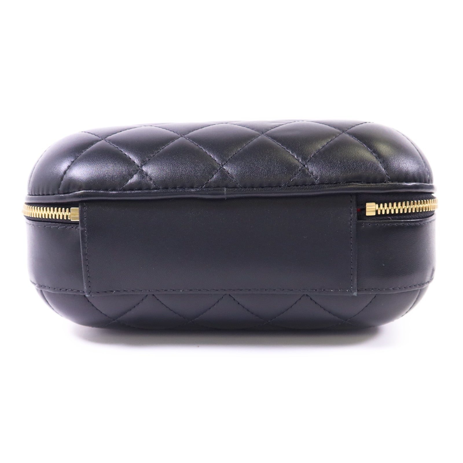 CHANEL 【激減優惠】牛皮皮革CC Bubble Top Handle Vanity Case金扣手挽肩背兩用袋