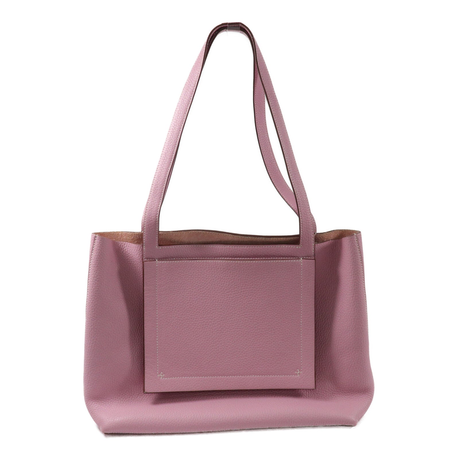 HERMES Clemence皮革Cabasellier 31肩背袋Mauve Sylvestre