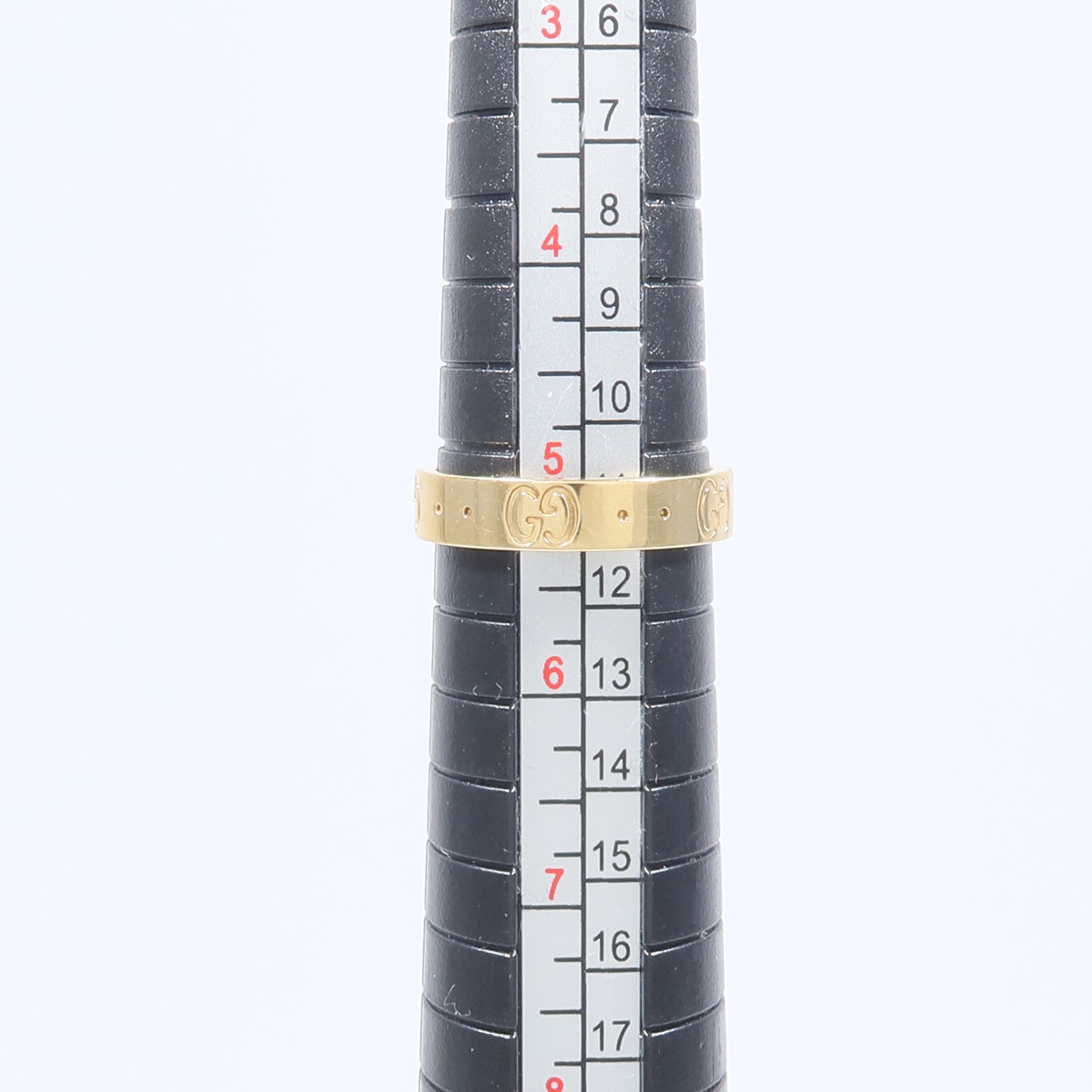 GUCCI 18K黃金Icon Thin Band戒指