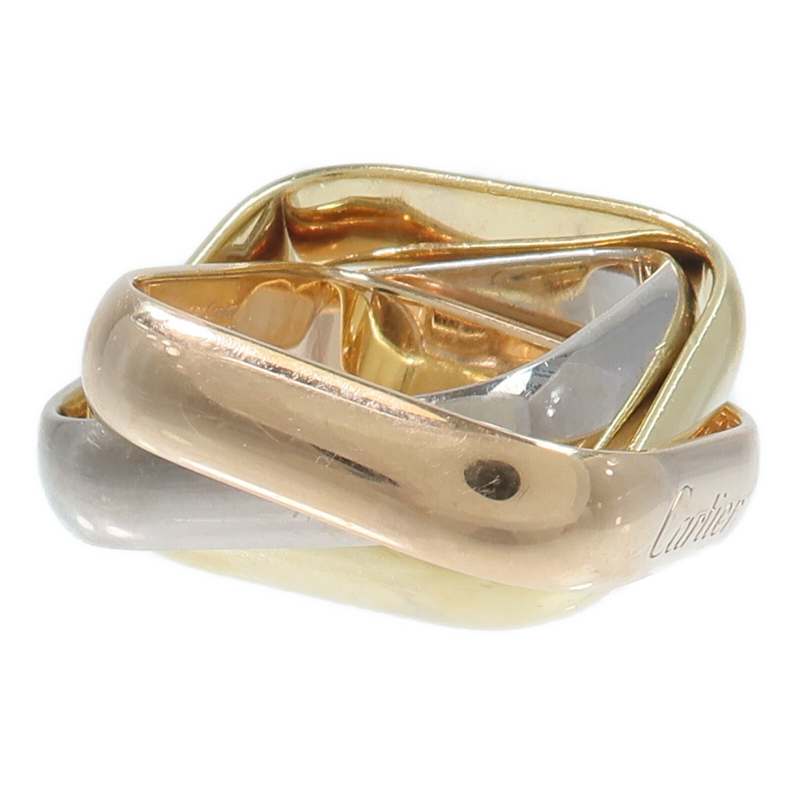 CARTIER 18K玫瑰金/黃金/白金Trinity Cushion-Shaped Ring Large戒指