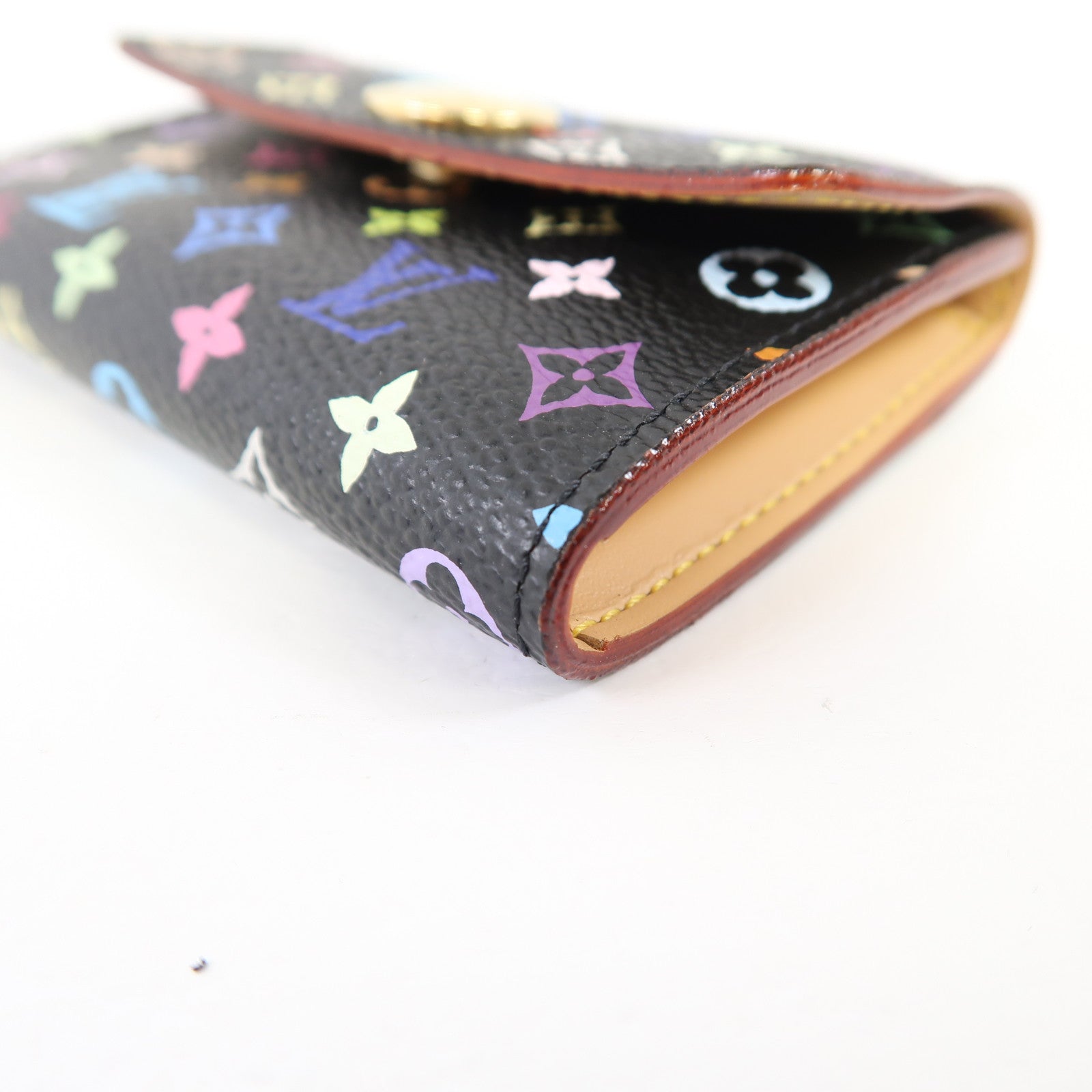 LOUIS VUITTON 【激減優惠】Monogram Multicolore Card Case金扣卡片套黑色