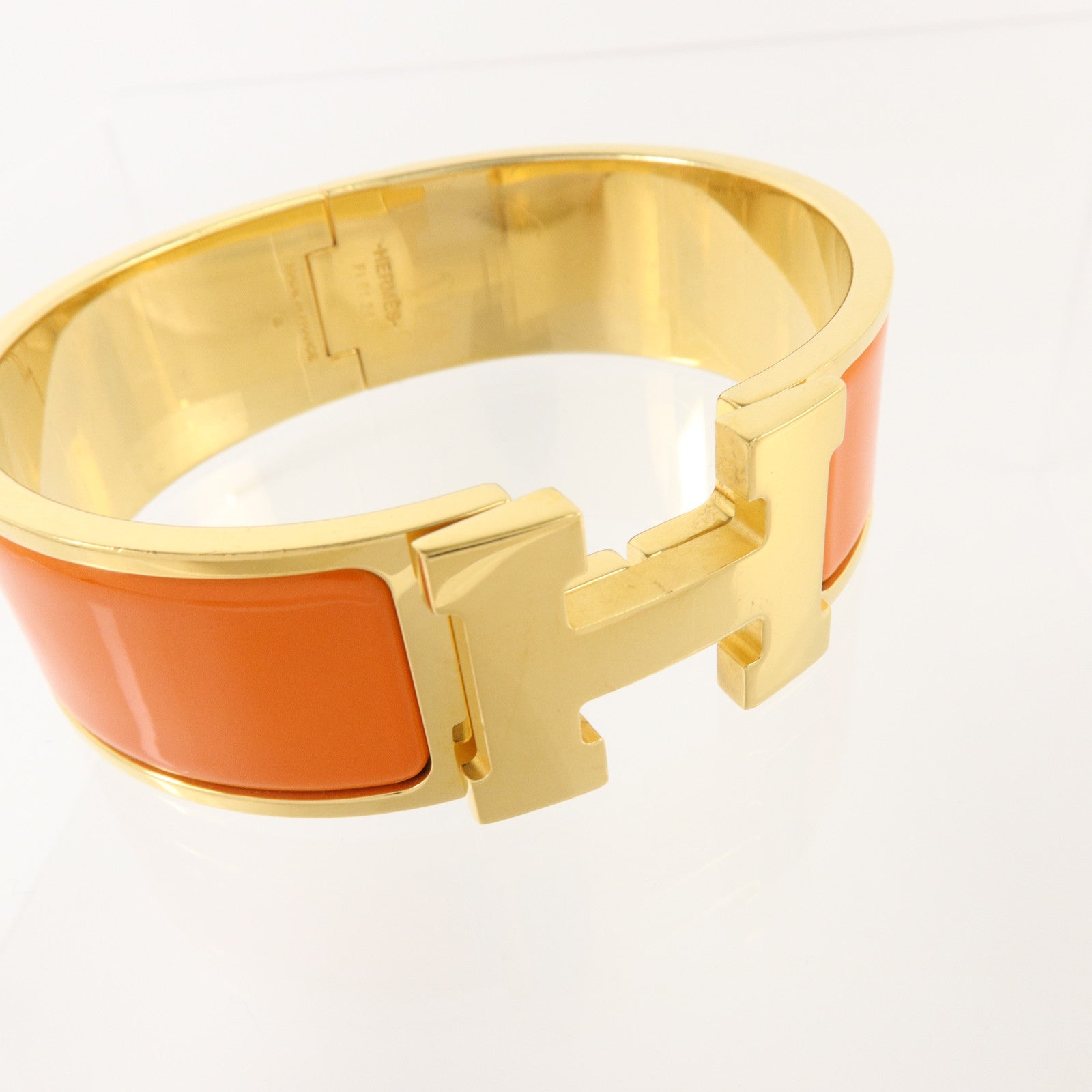 HERMES 金屬/琺瑯Clic-Clac H Bracelet金扣手鏈