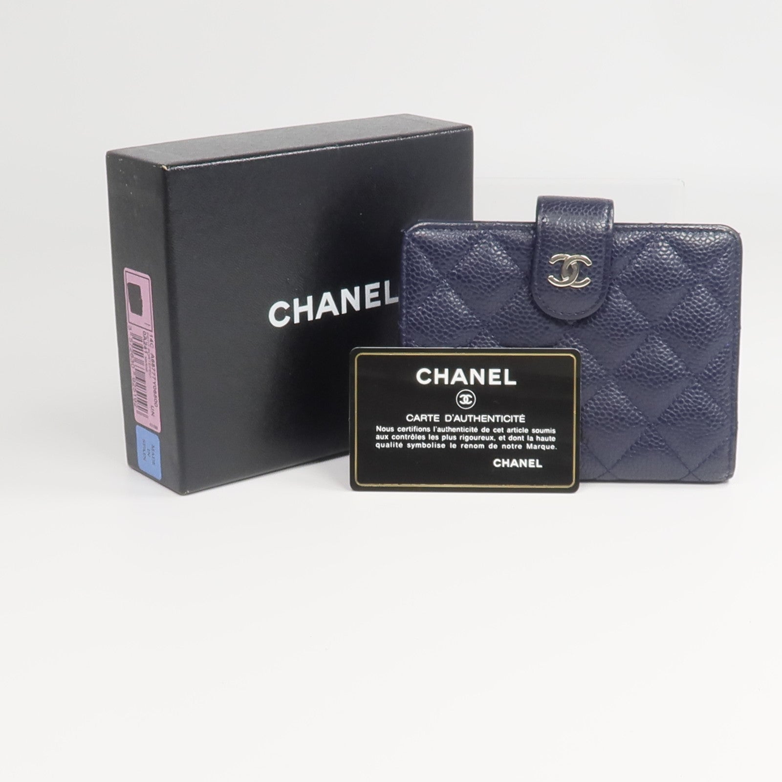 CHANEL 牛皮皮革Bifold Wallet錢包