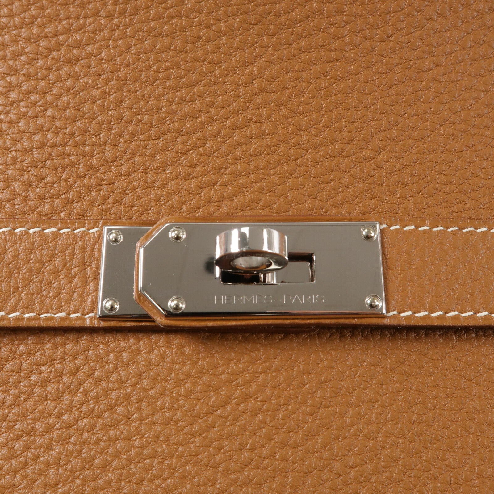 HERMES Togo皮革Jypsiere 34肩背袋Gold