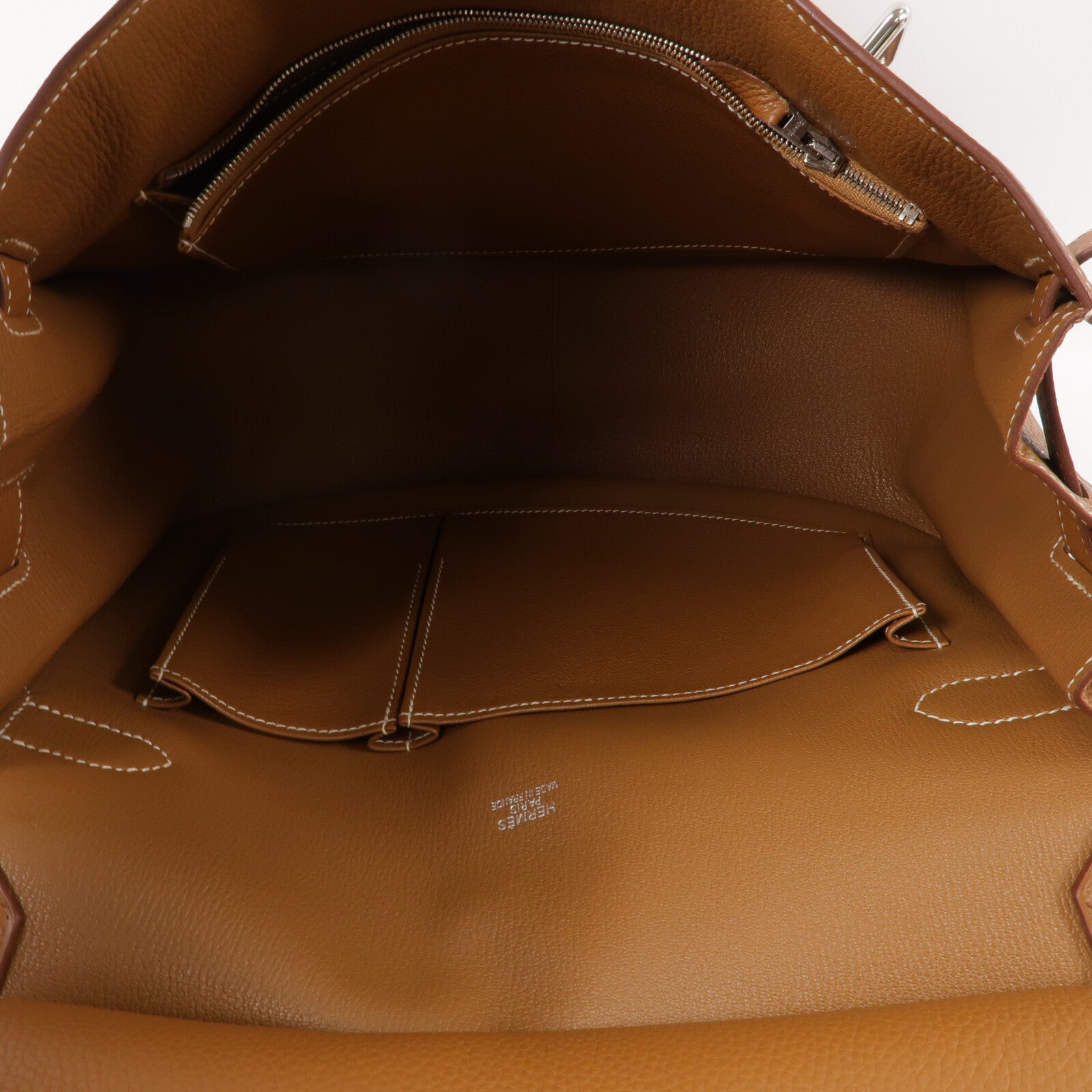 HERMES Togo皮革Jypsiere 34肩背袋Gold