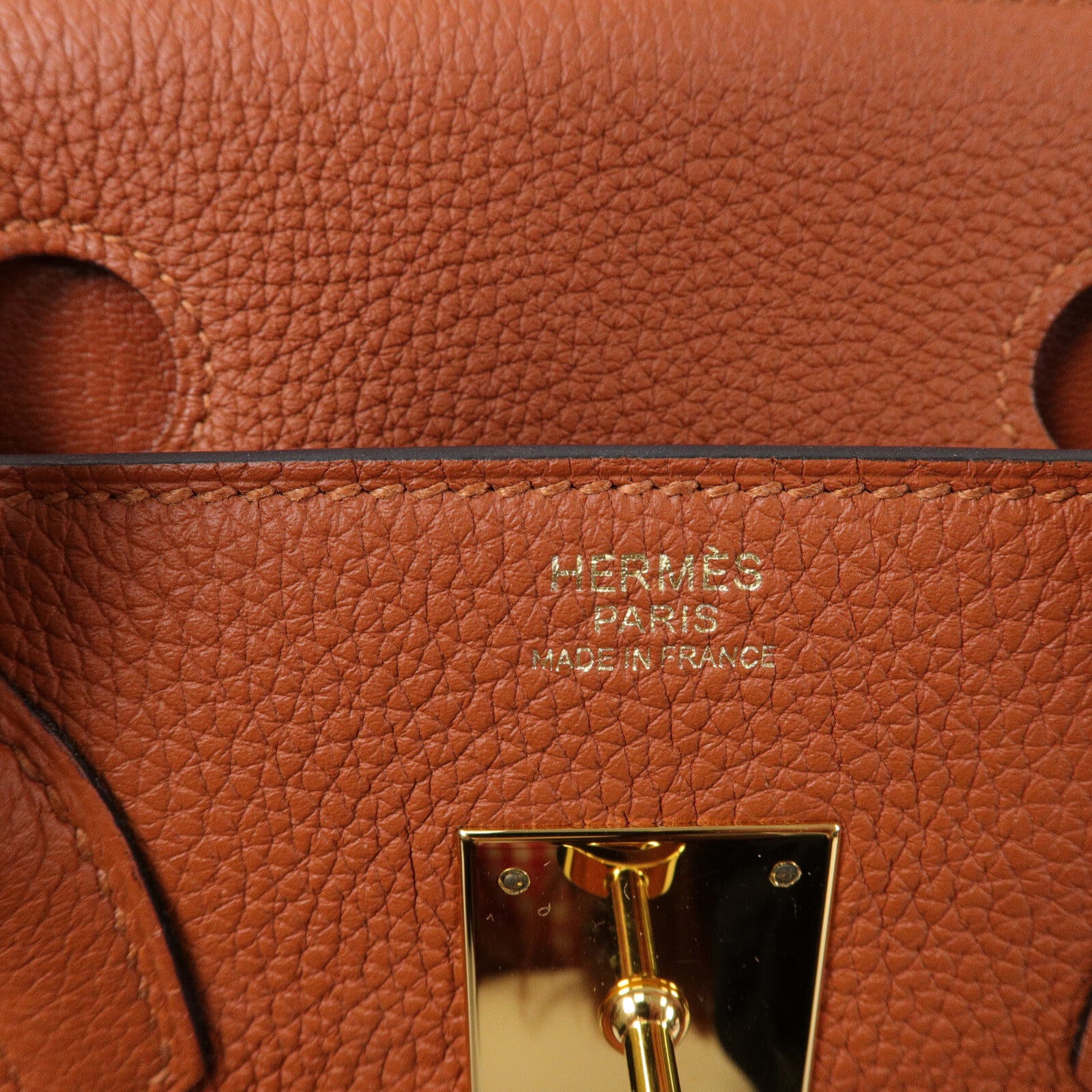 HERMES Togo皮革Birkin 30手挽袋Cuivre