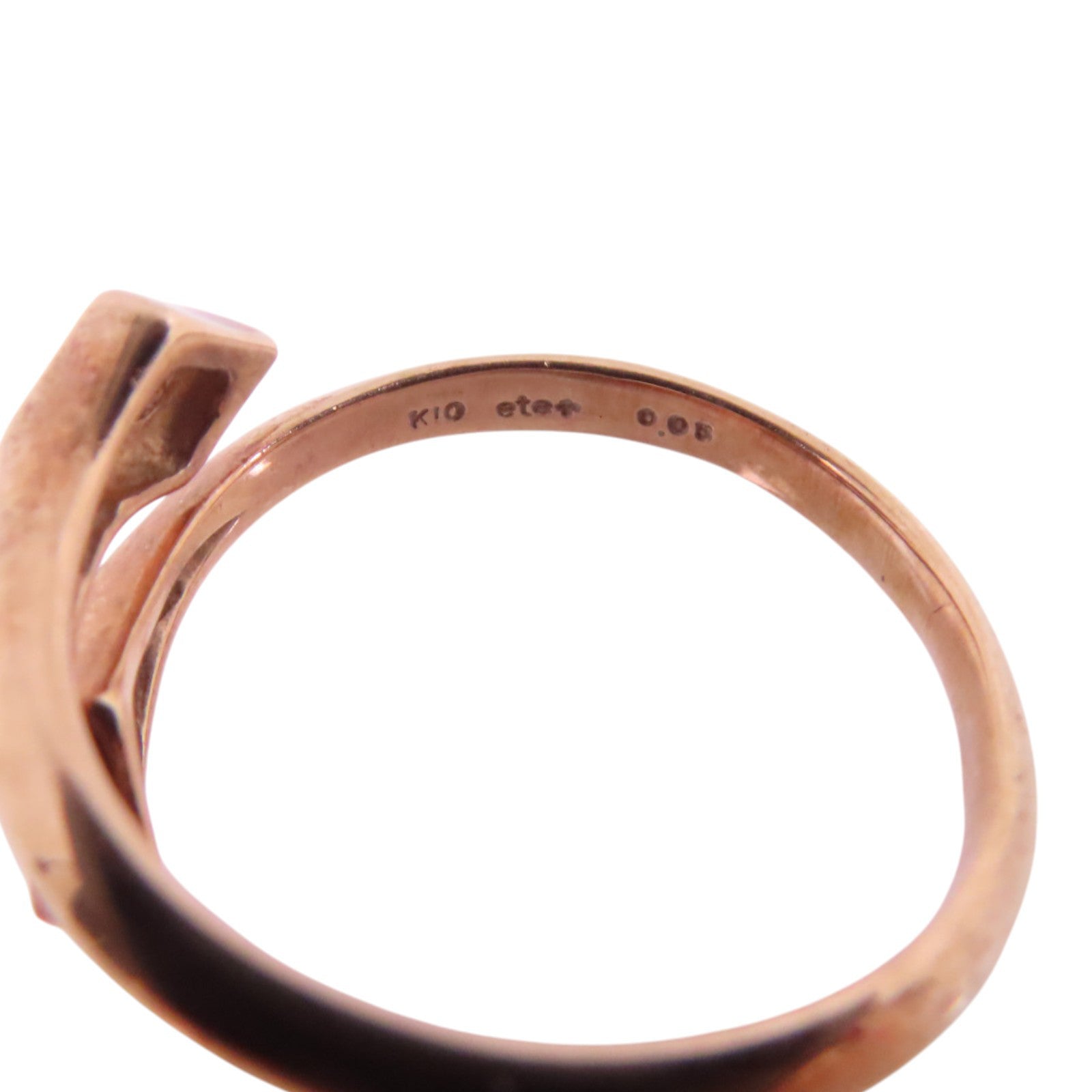 JEWELRY 【激減優惠】10K玫瑰金/鑽石Diamond Ring戒指US#6.5