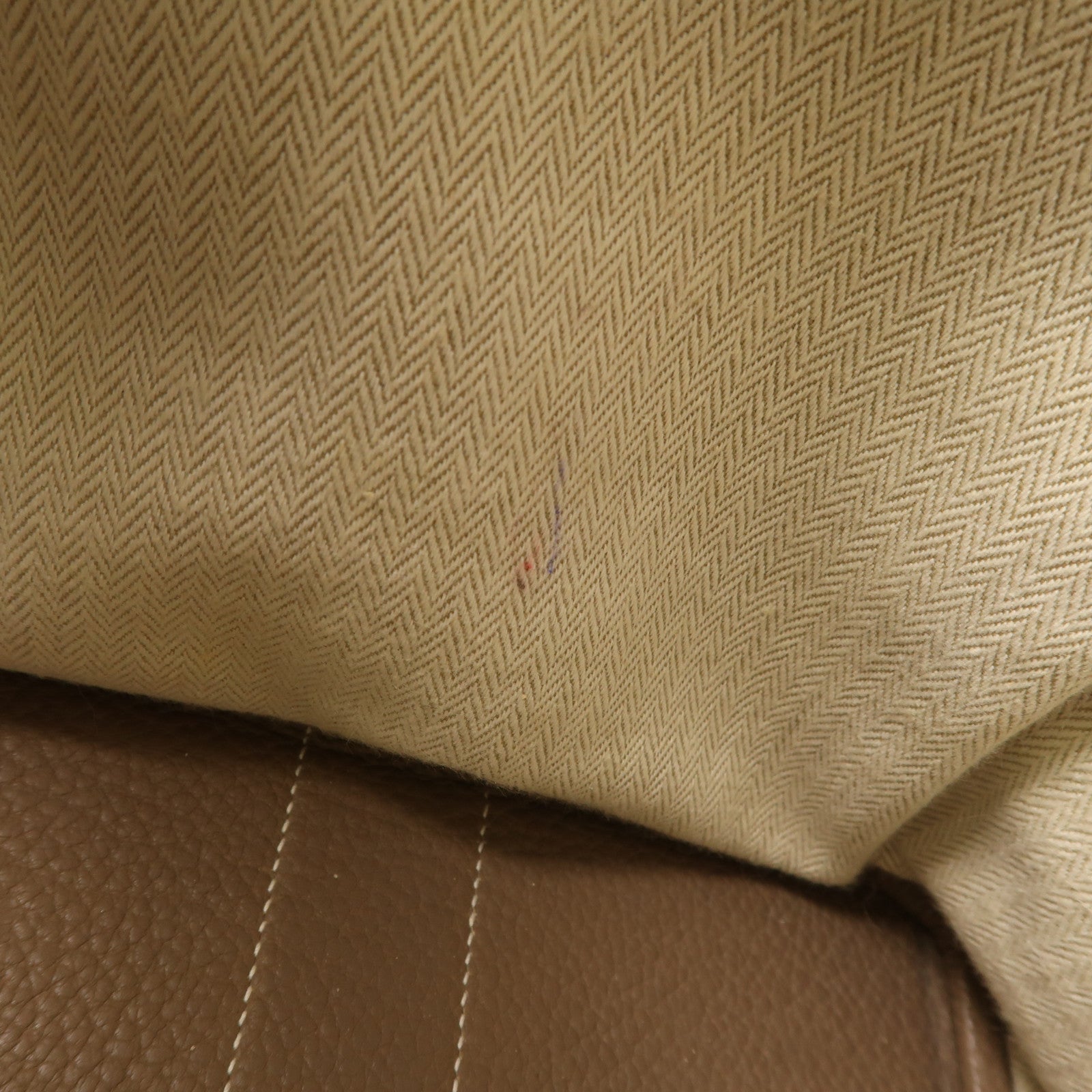 HERMES Negonda皮革Garden Party PM銀扣手挽袋Etoupe