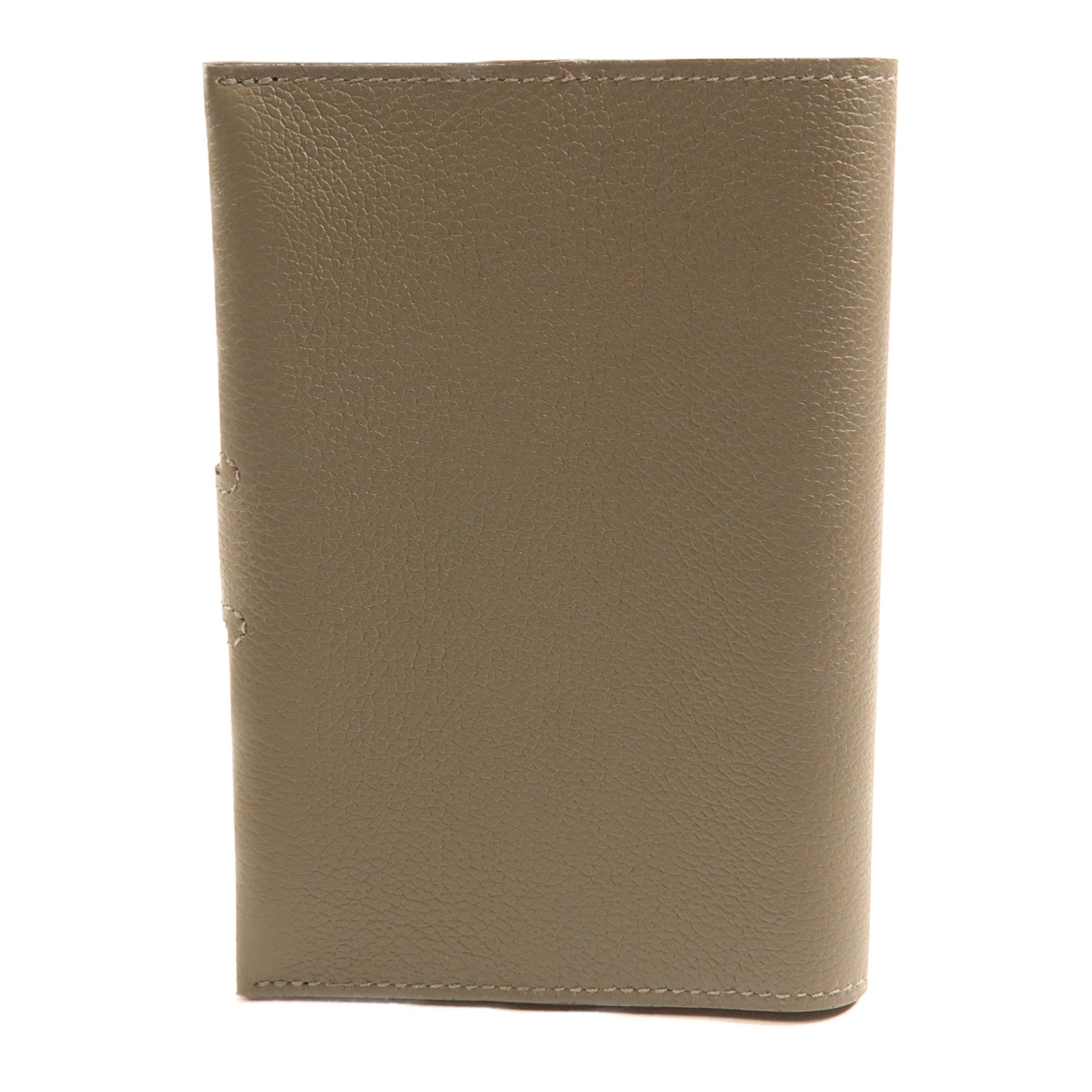 HERMES 【激減優惠】Evercolor皮革R.M.S Passport Holder護照套Gris Meyer