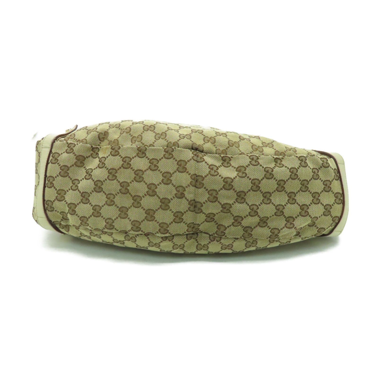 GUCCI 【激減優惠】帆布Shoulder Bag金扣肩背袋啡色