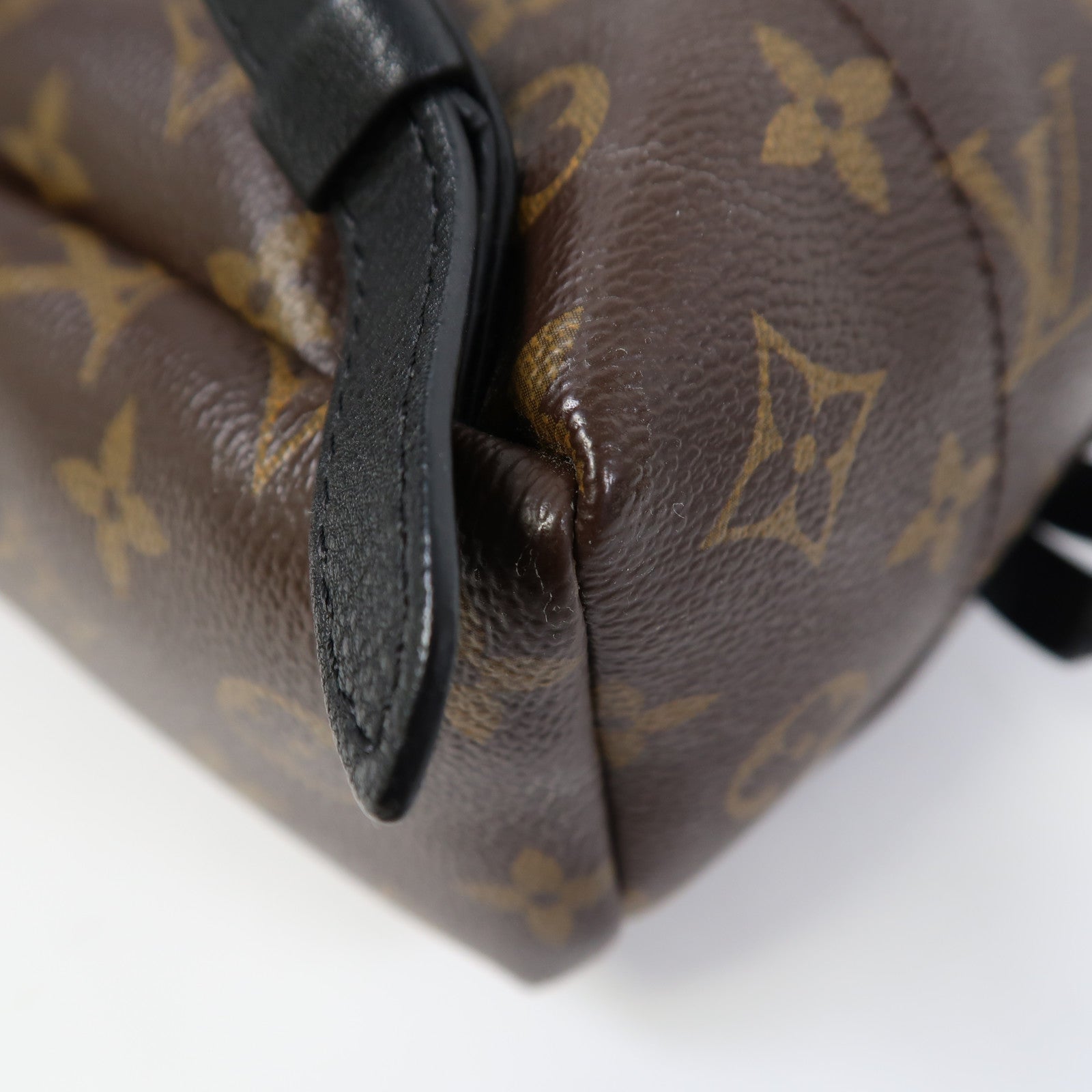 LOUIS VUITTON Monogram Palm Springs金扣背包啡色