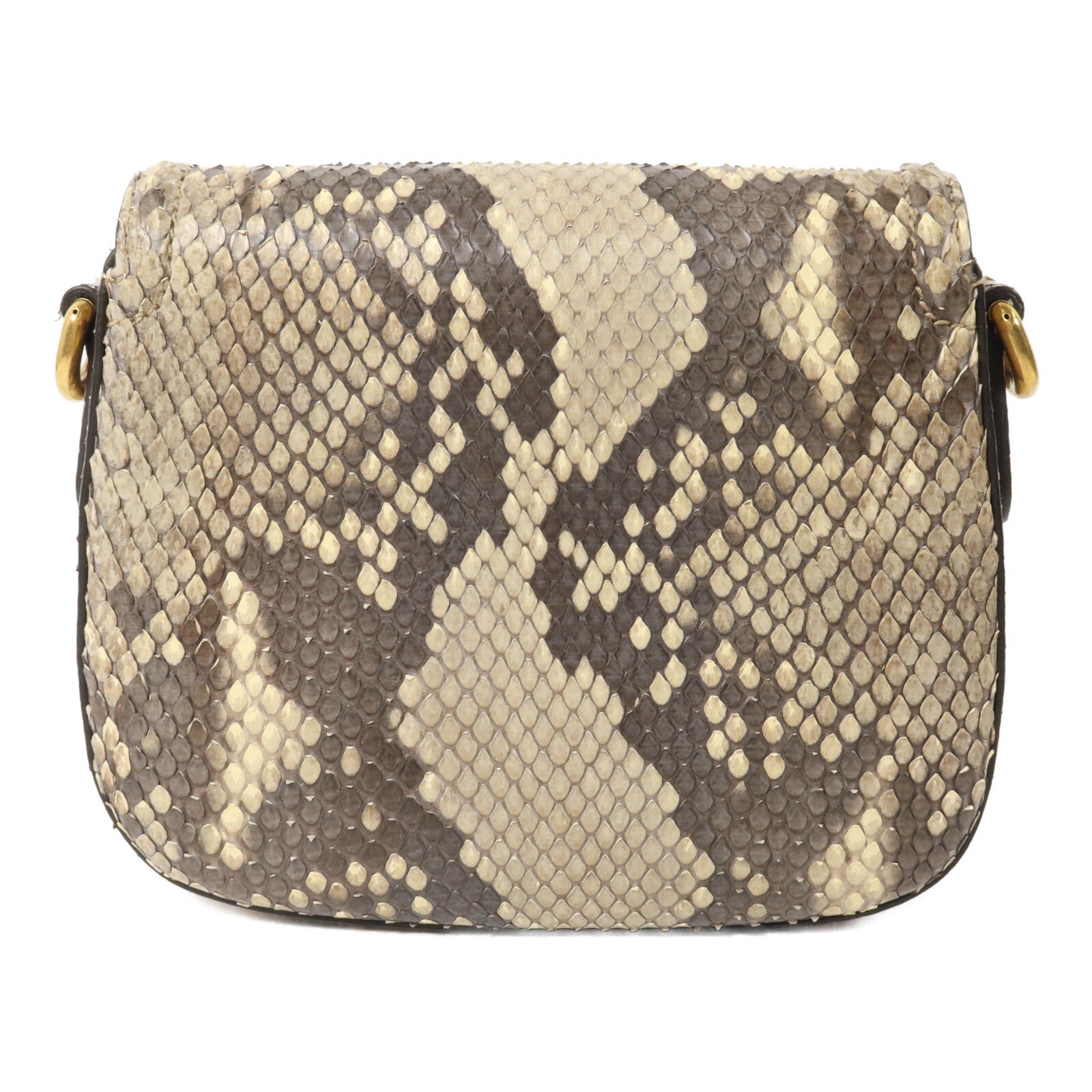 GUCCI 蛇皮皮革Lady Web Small手挽肩背兩用袋