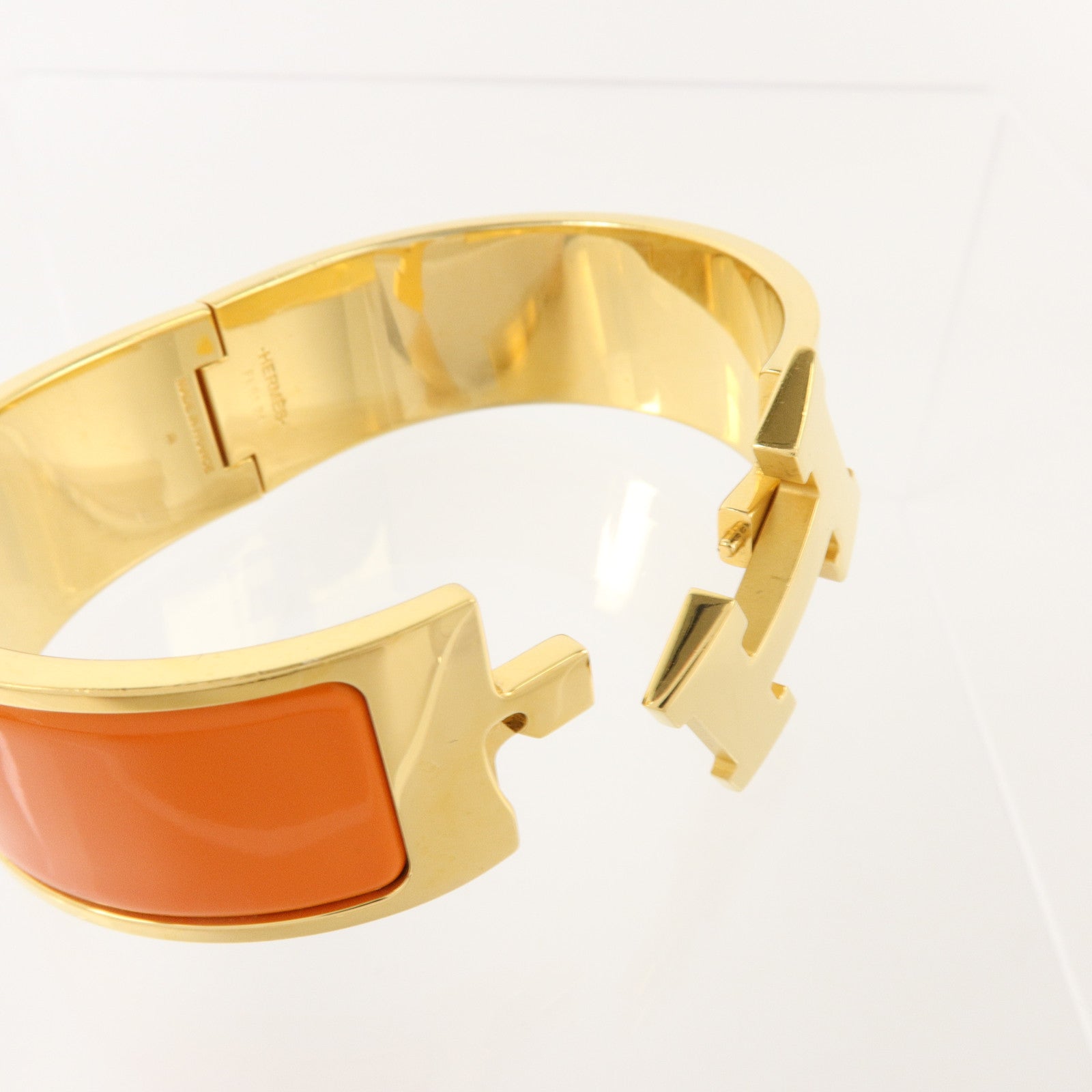 HERMES 金屬/琺瑯Clic-Clac H Bracelet金扣手鏈