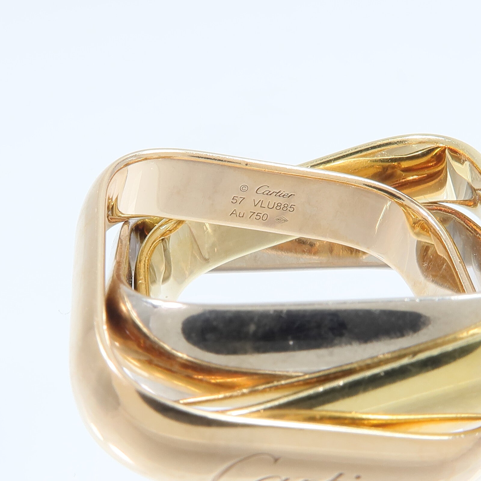 CARTIER 18K玫瑰金/黃金/白金Trinity Cushion-Shaped Ring Large戒指