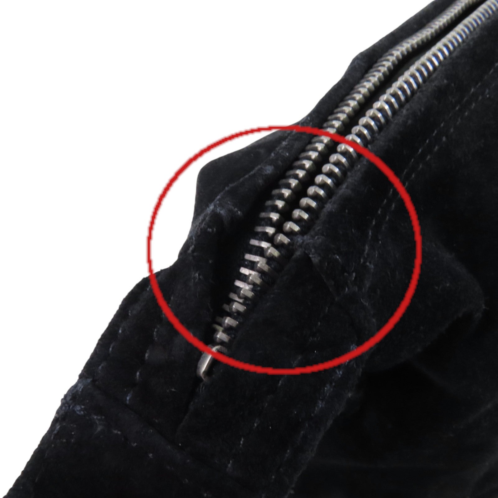 CHANEL 麂皮皮革Vintage Chain Shoulder Bag銀扣鏈帶肩背袋