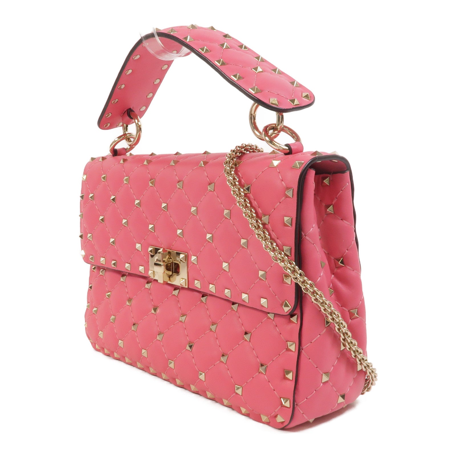 Valentino 牛皮皮革Rockstud Spike手挽肩背兩用袋