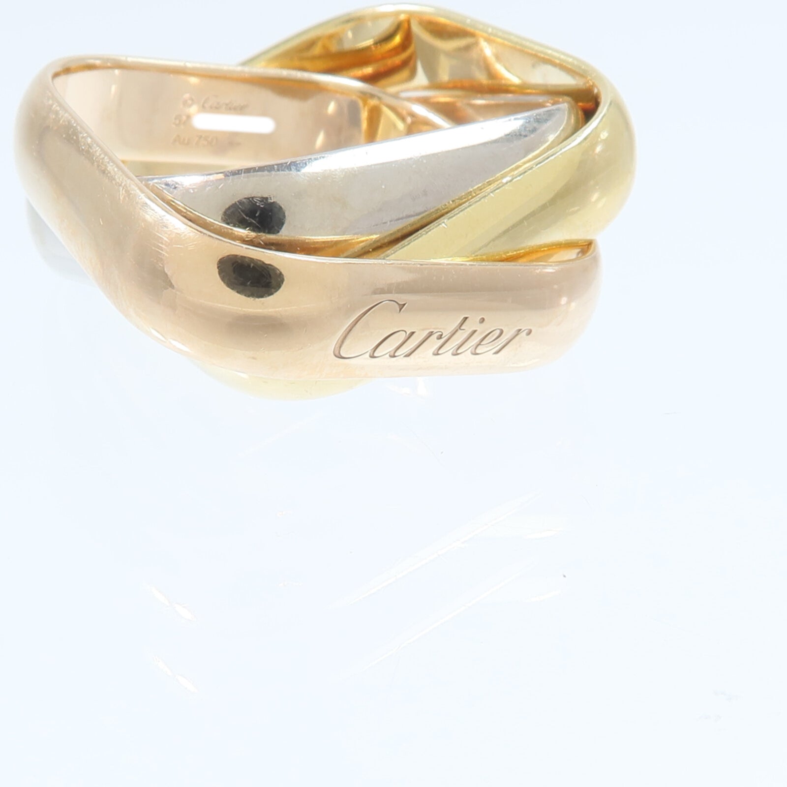 CARTIER 18K玫瑰金/黃金/白金Trinity Cushion-Shaped Ring Large戒指