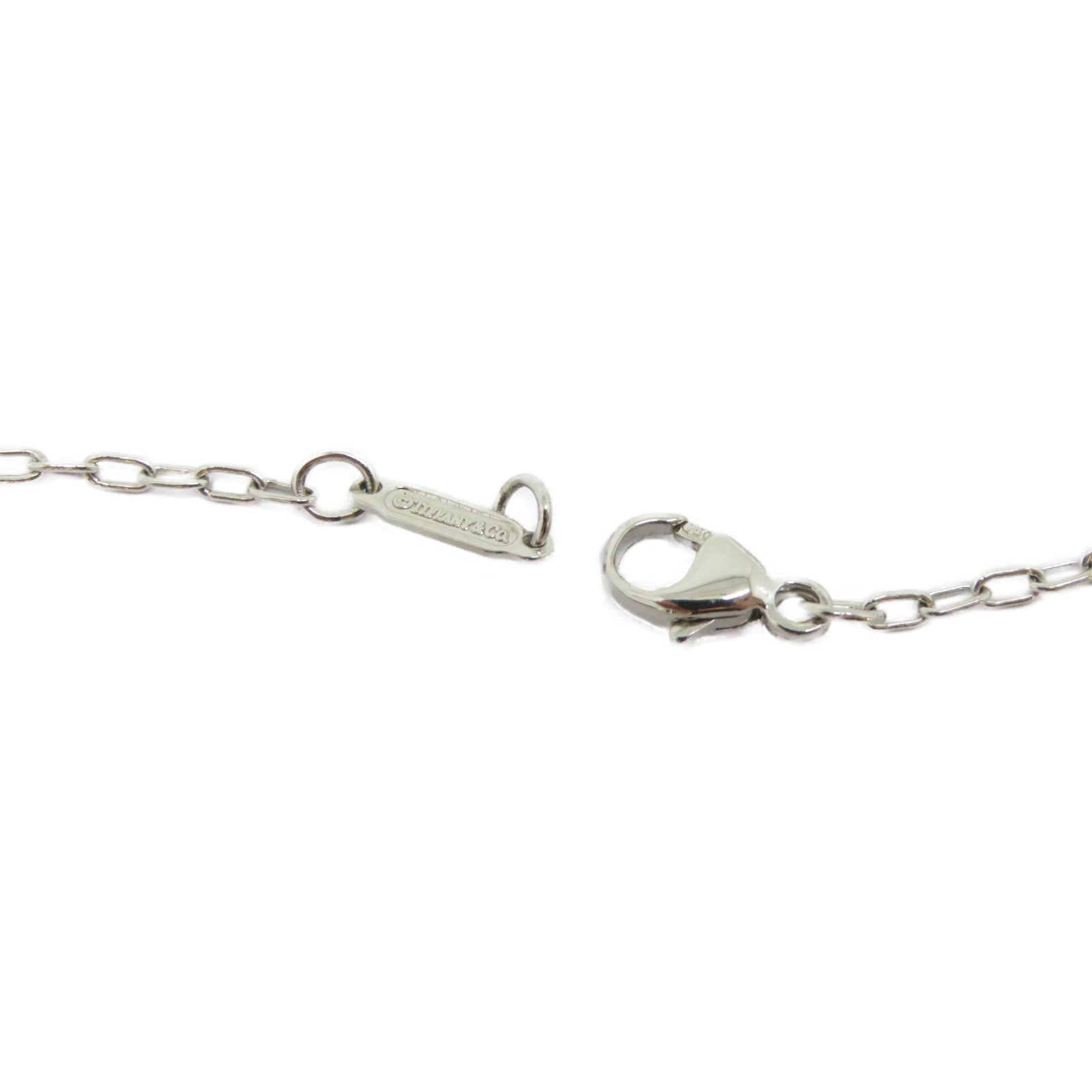 TIFFANY＆CO 18K白金Etoile Cross Necklace項鍊