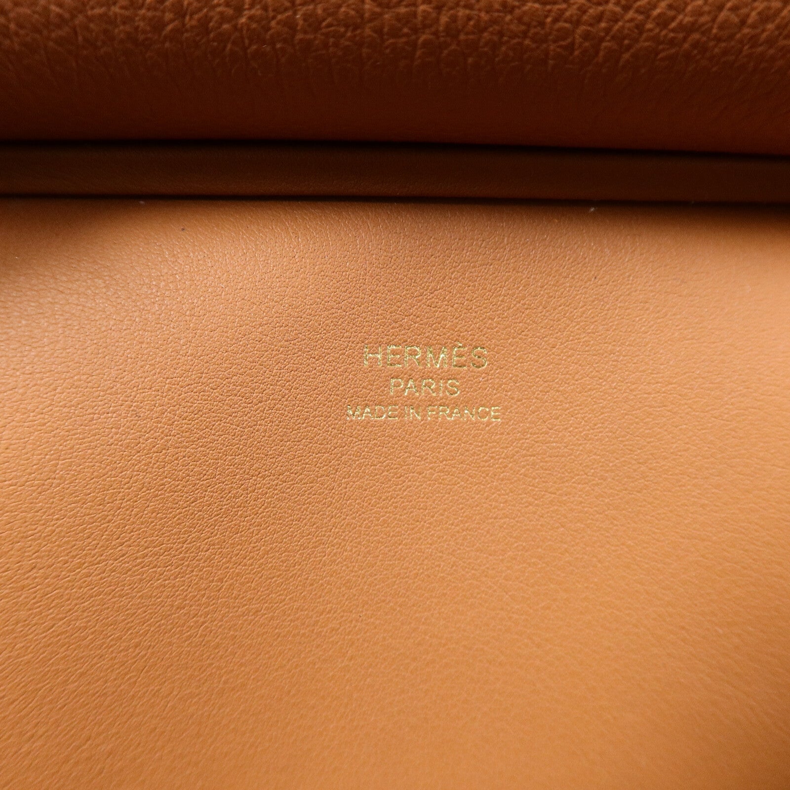 HERMES Evercolor皮革Mini Jypsiere肩背袋Gold