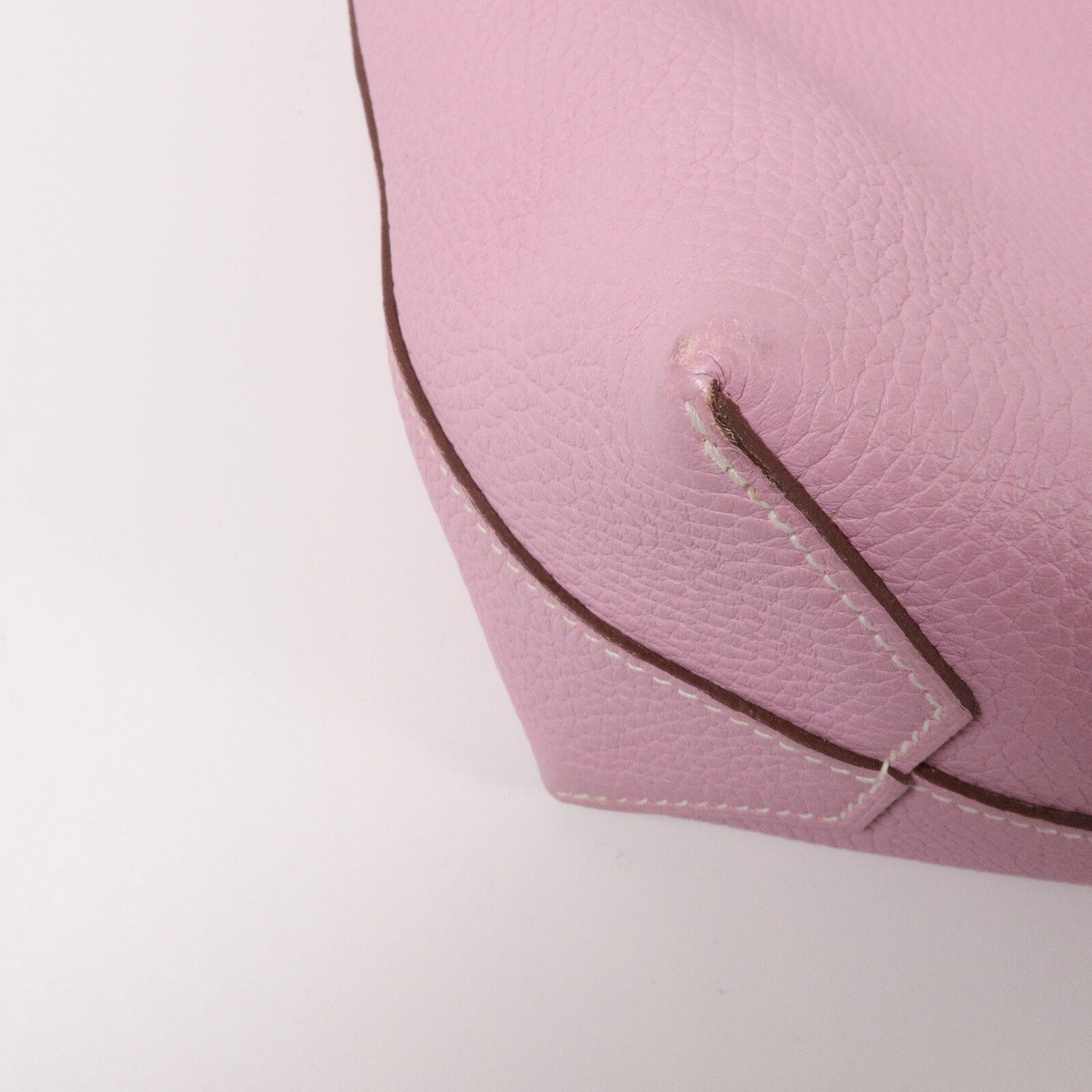 HERMES Clemence皮革Cabasellier 31肩背袋Mauve Sylvestre