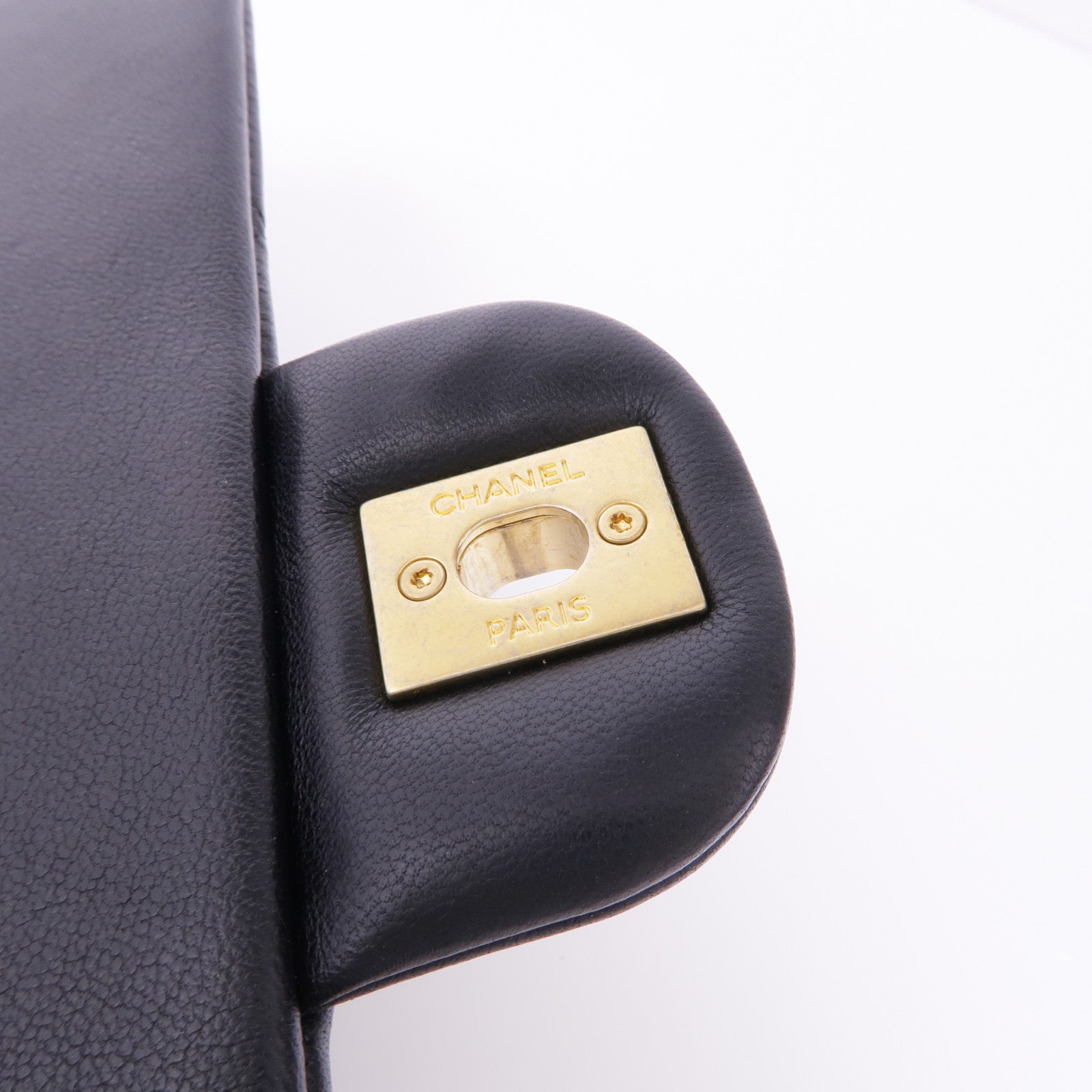 CHANEL 羊皮皮革Chain Shoulder Bag金扣鏈帶肩背袋