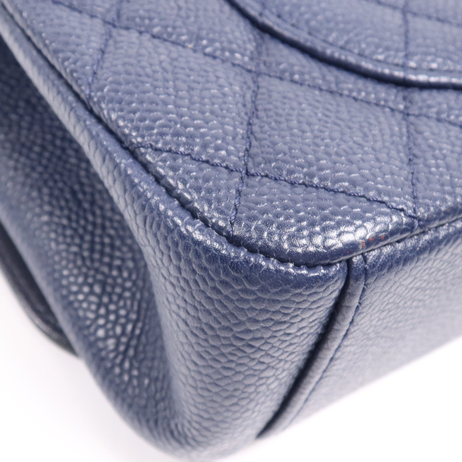 CHANEL 牛皮皮革Filigree Chain Bag金扣鏈帶肩背袋