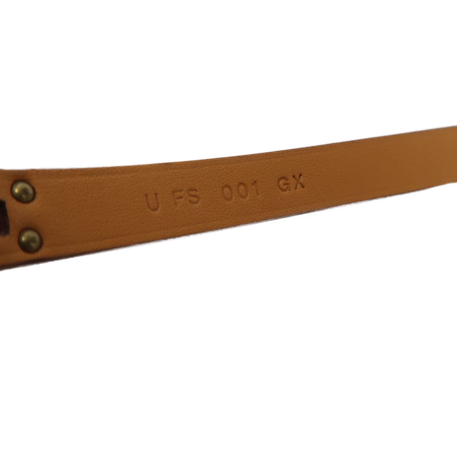 HERMES Swift皮革Mini Kelly Double Tour Bracelet金扣手鏈橙色