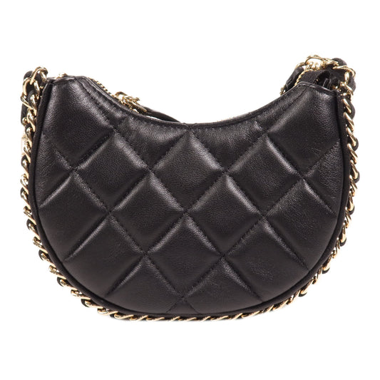 CHANEL 羊皮皮革Mini Chain Bag金扣鏈帶肩背袋
