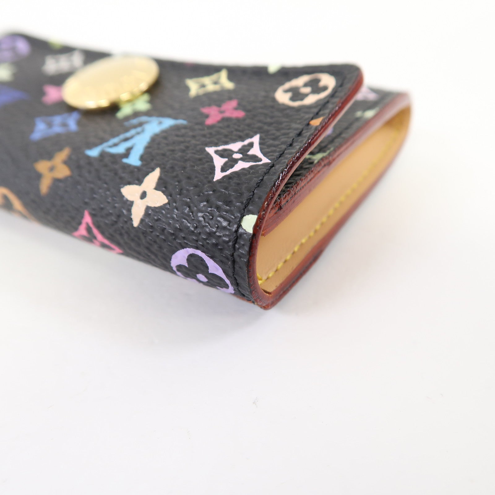 LOUIS VUITTON 【激減優惠】Monogram Multicolore Card Case金扣卡片套黑色