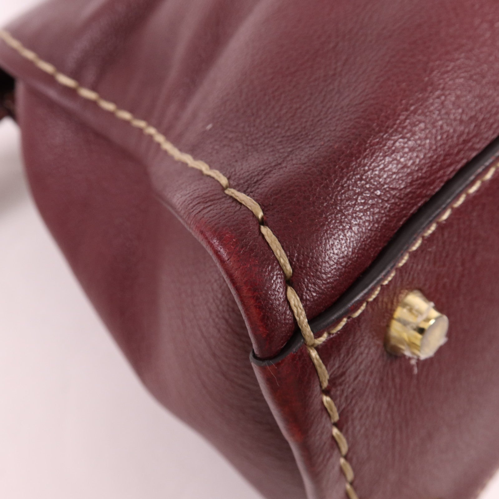 Chloe 牛皮皮革Edith Handle Bag金扣肩背袋