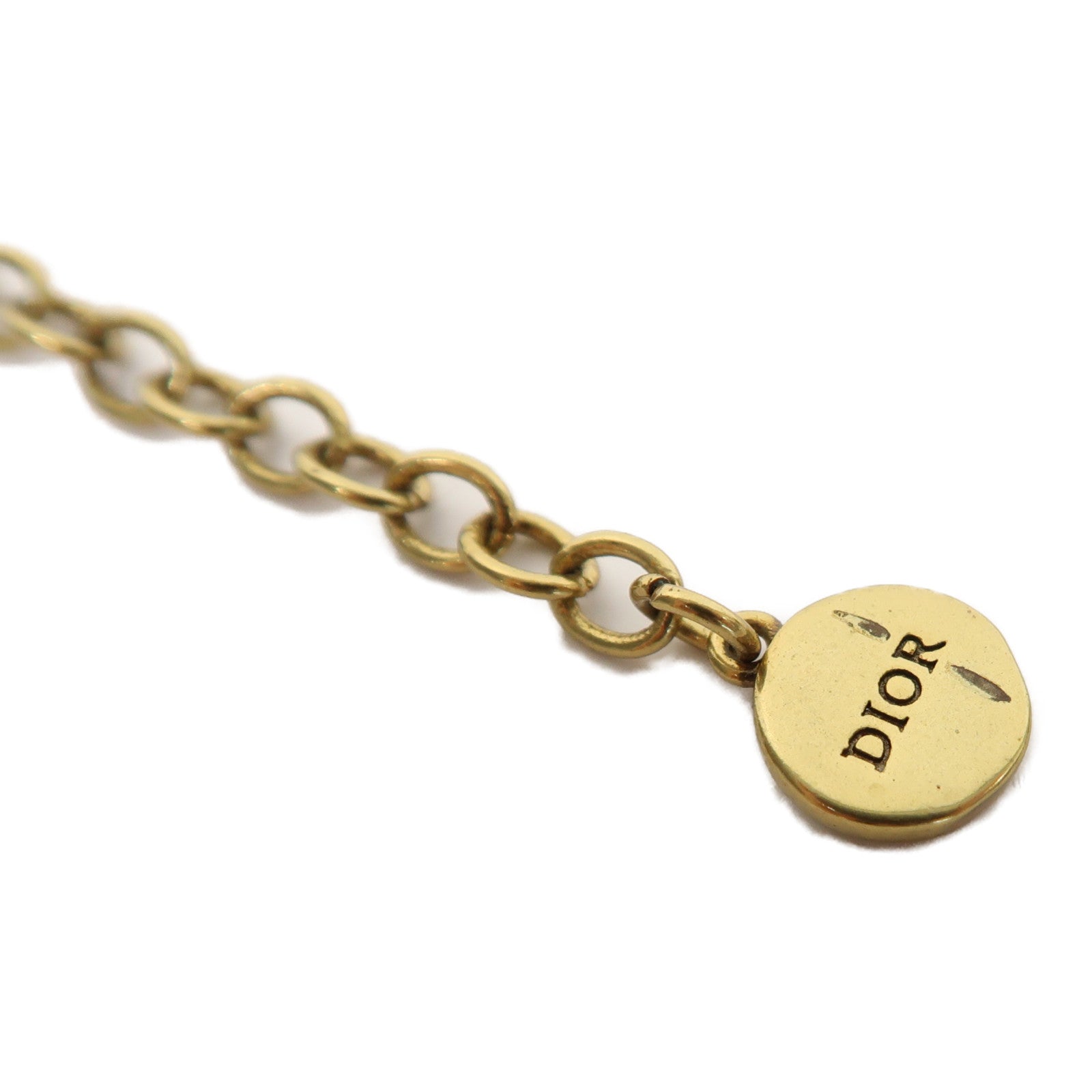 Dior 金屬/水晶J'Adior Bracelet手鏈金色