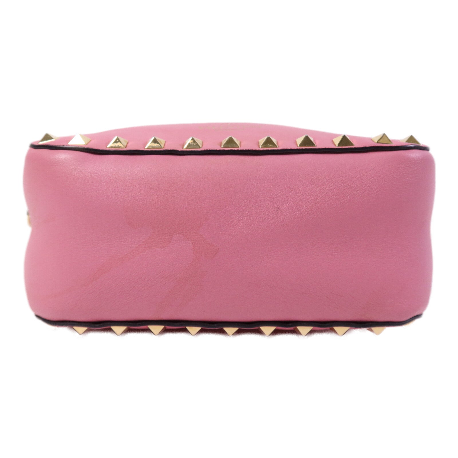 Valentino 【激減優惠】牛皮皮革Rockstud 2Way Bag金扣鏈帶手挽肩背兩用袋