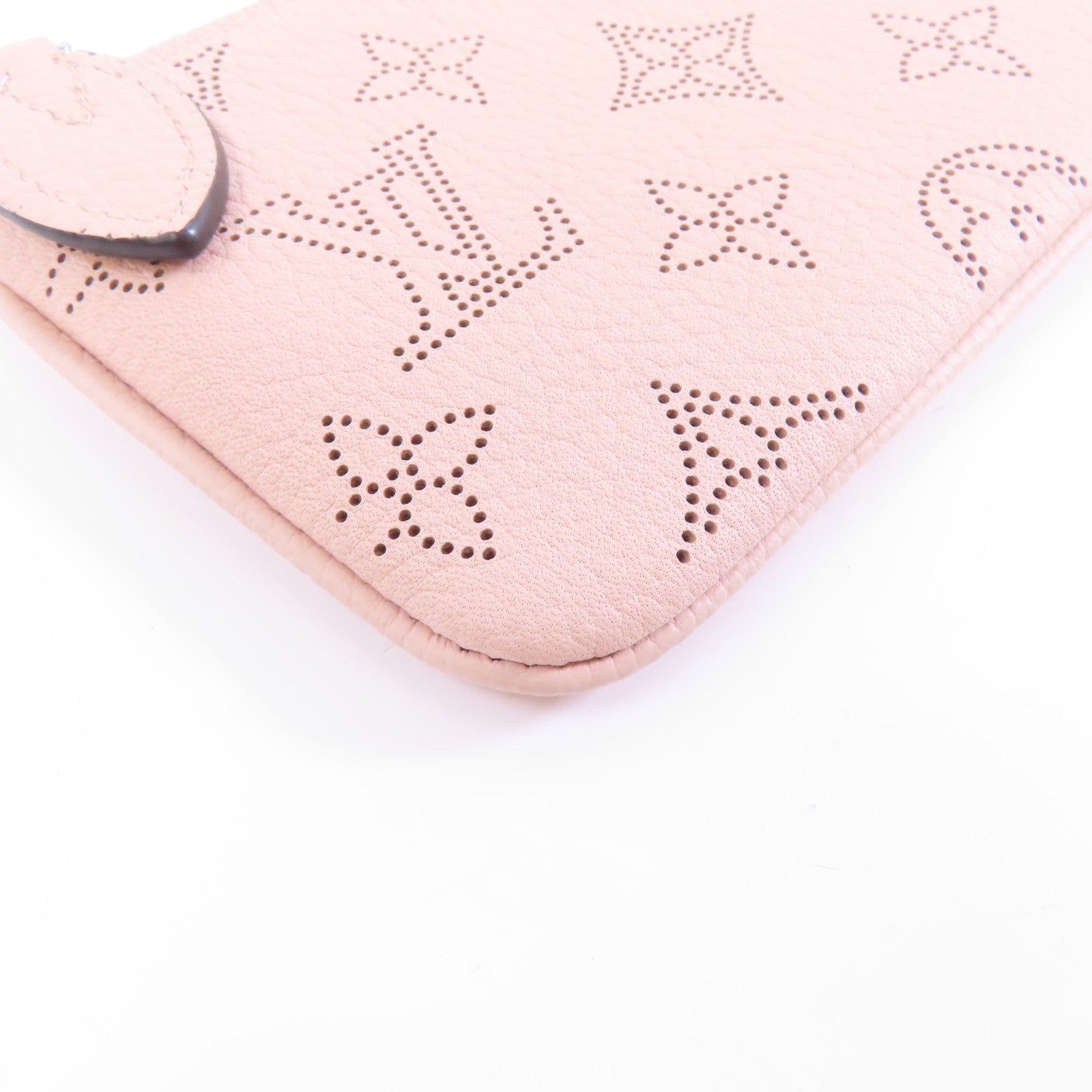 LOUIS VUITTON Mahina Key & Coin Case銀扣零錢包粉紅色