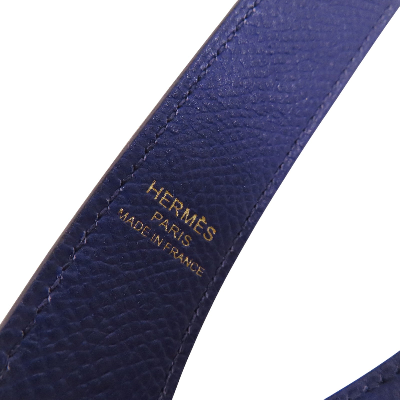 HERMES Epsom皮革Shoulder Strap銀扣肩帶