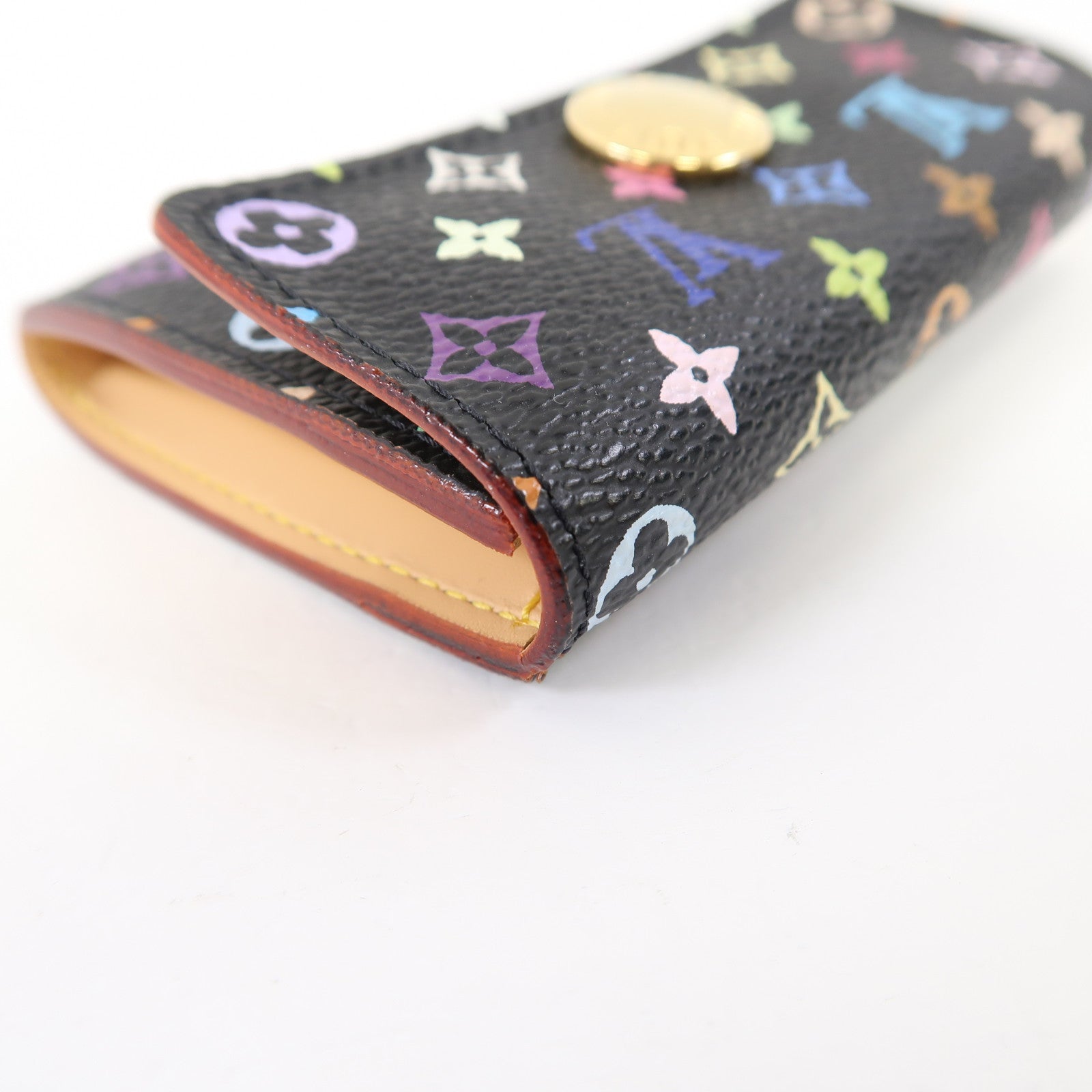 LOUIS VUITTON 【激減優惠】Monogram Multicolore Card Case金扣卡片套黑色