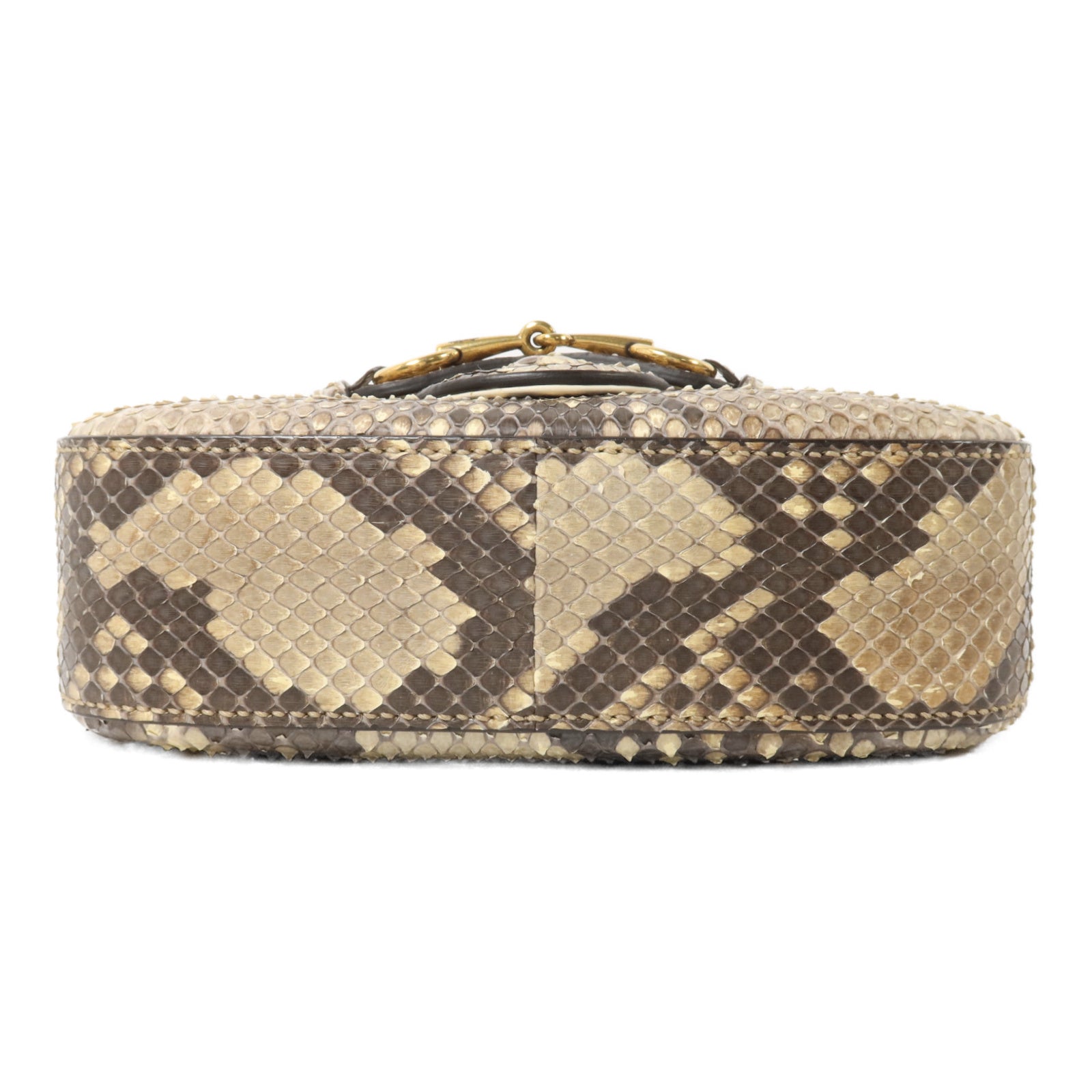 GUCCI 蛇皮皮革Lady Web Small手挽肩背兩用袋