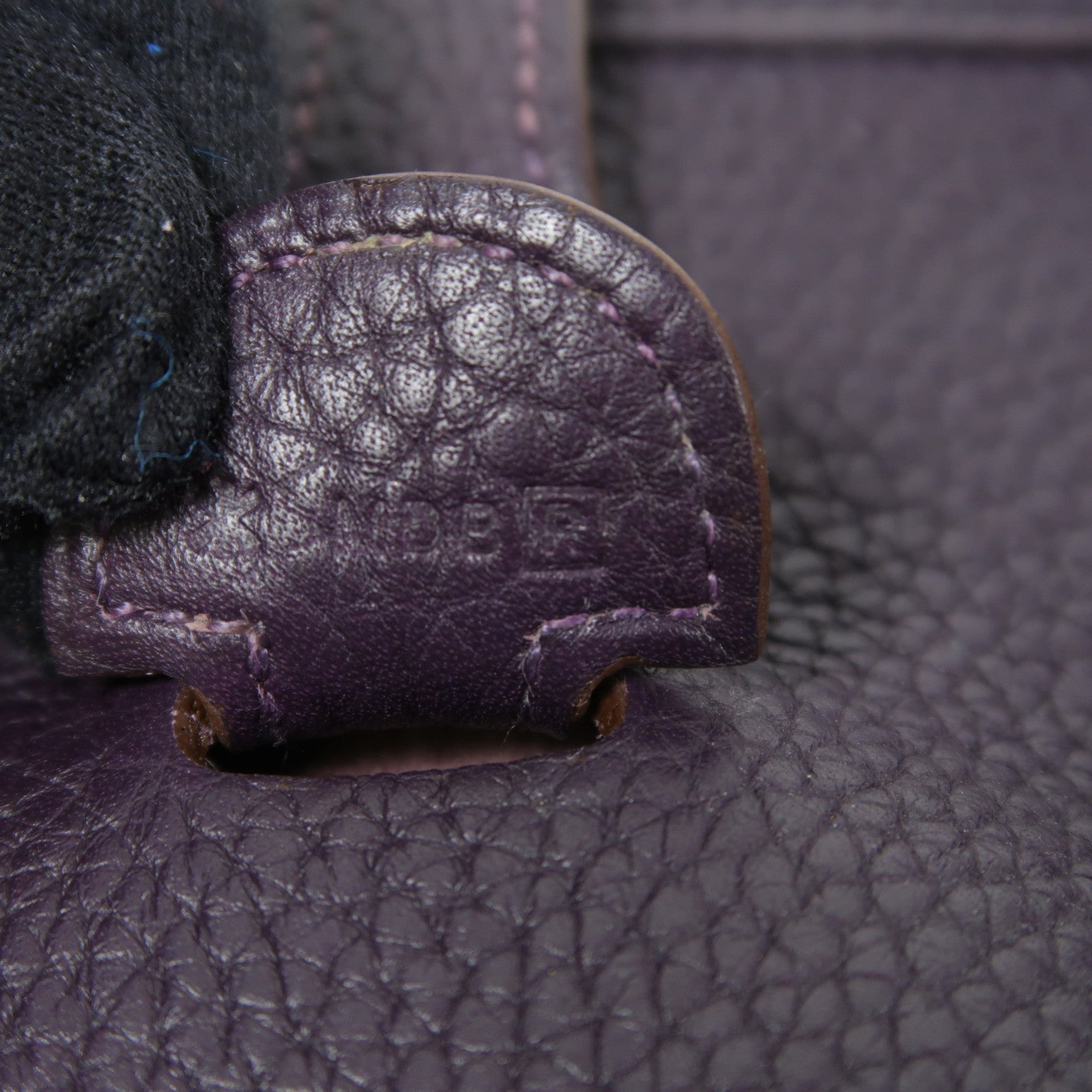 HERMES Clemence皮革Evelyne PM銀扣肩背袋Raisin