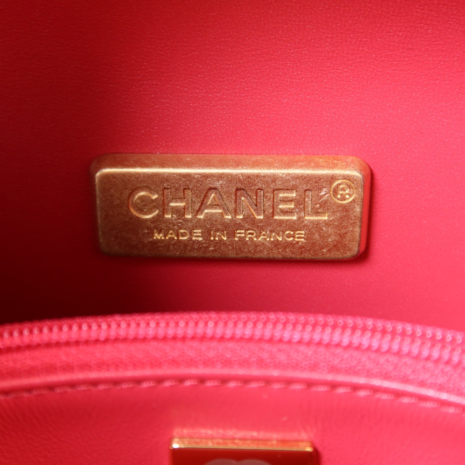 CHANEL 牛皮皮革CC Bubble Top Handle Vanity Case金扣手挽肩背兩用袋