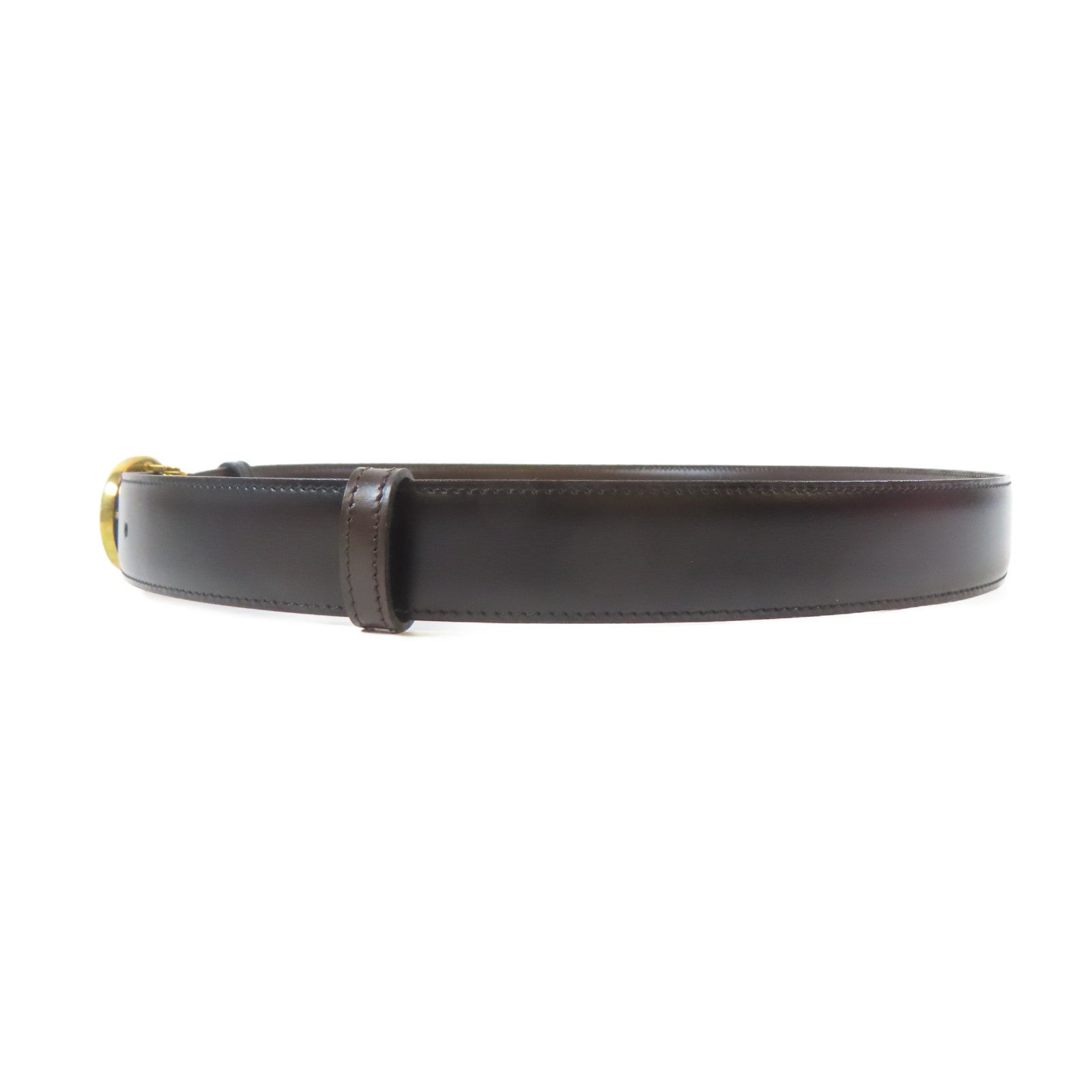 CARTIER 牛皮皮革Belt金扣皮帶黑色