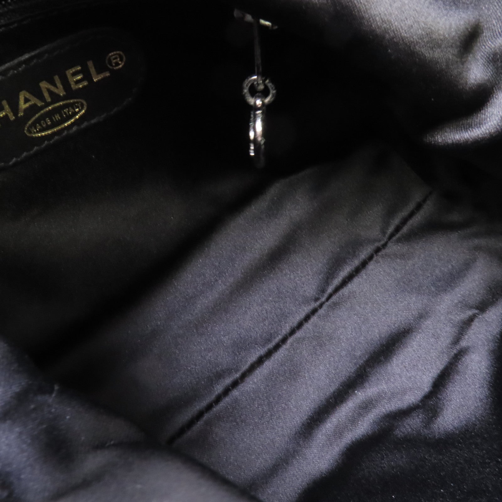 CHANEL 麂皮皮革Vintage Chain Shoulder Bag銀扣鏈帶肩背袋