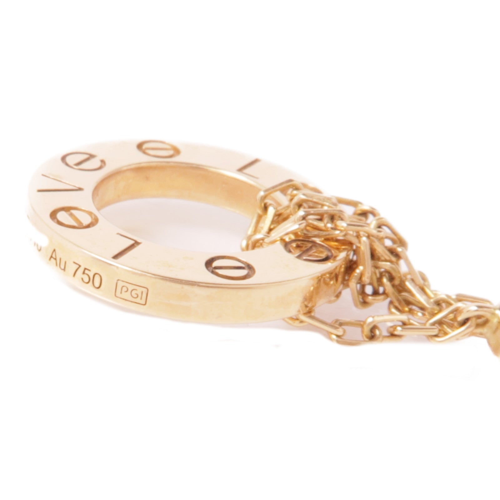 CARTIER 18K玫瑰金Love Bracelet鑽石手鏈