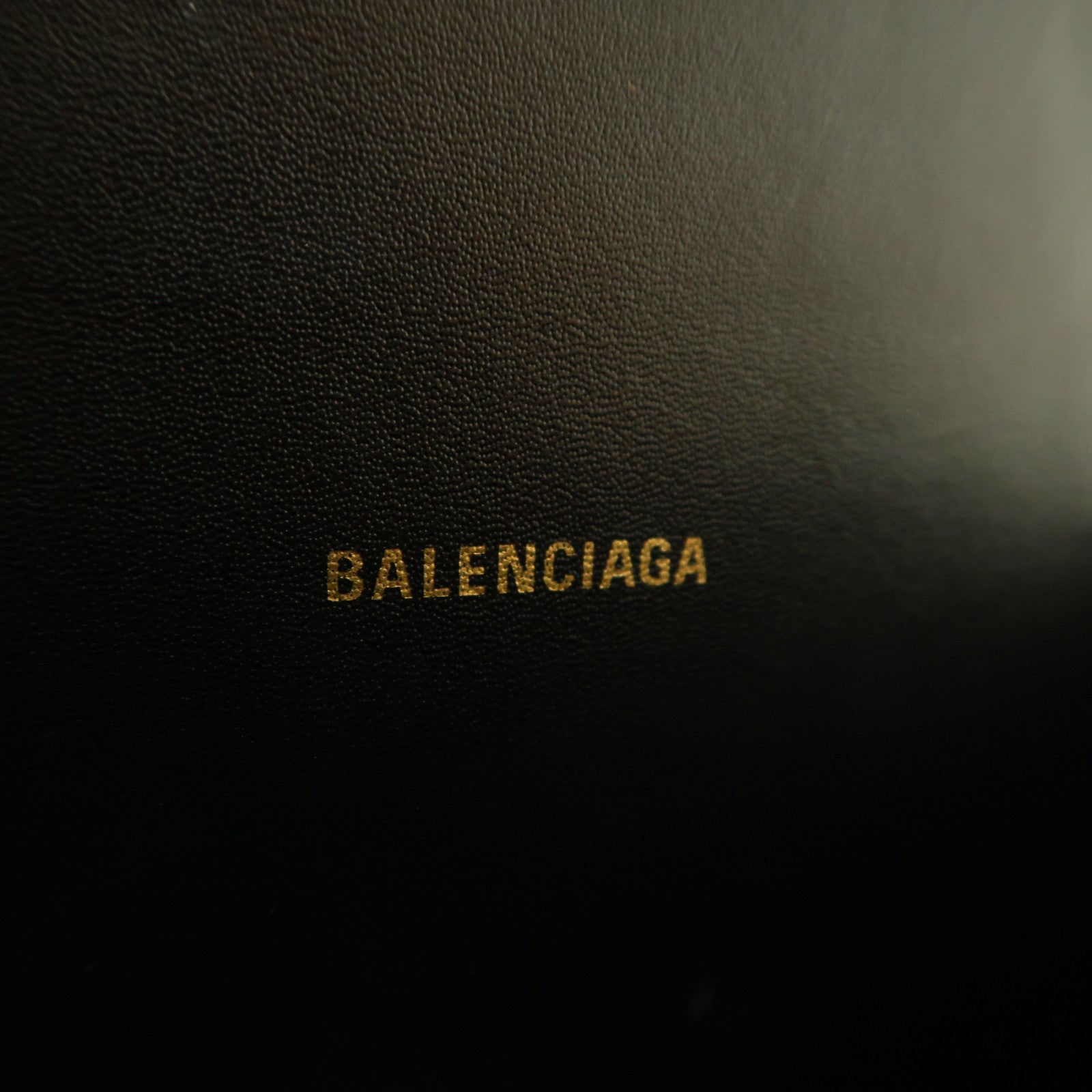 BALENCIAGA 牛皮皮革Hourglass XS金扣手挽肩背兩用袋黑色