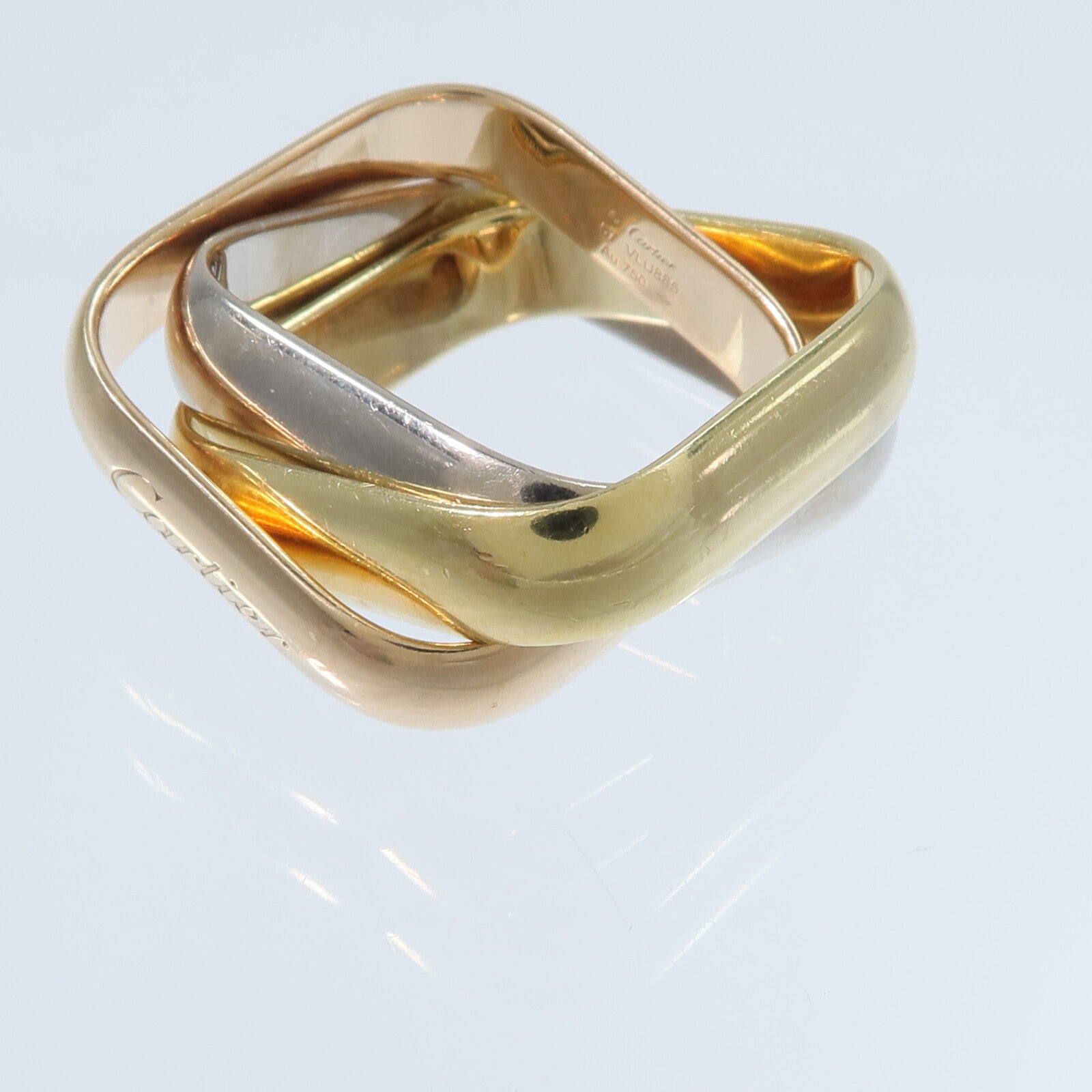 CARTIER 18K玫瑰金/黃金/白金Trinity Cushion-Shaped Ring Large戒指