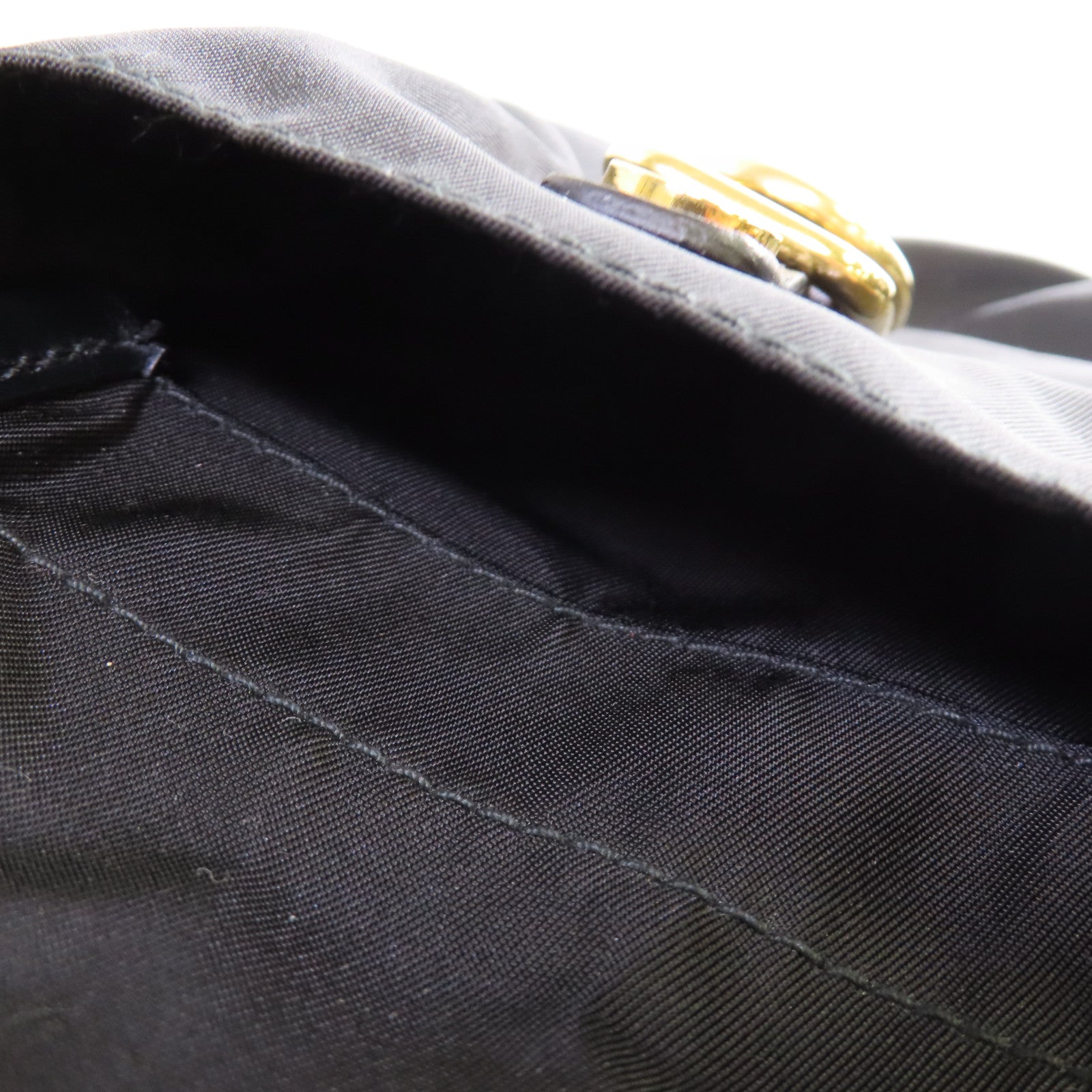 PRADA 尼龍Small Re-Nylon Backpack金扣背包黑色
