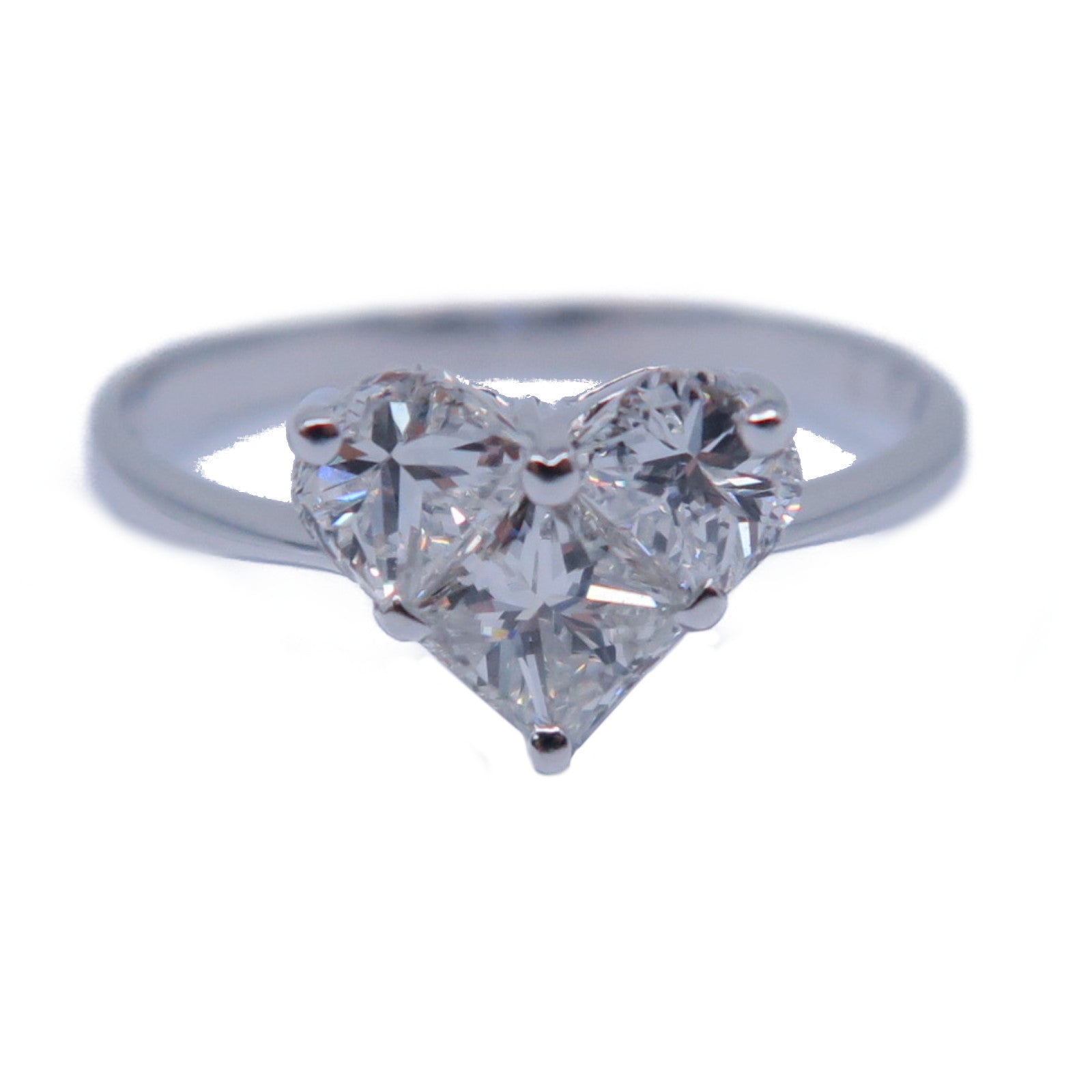 JEWELRY 【激減優惠】18K白金Heart Ring 0.82ct鑽石戒指US#5.5