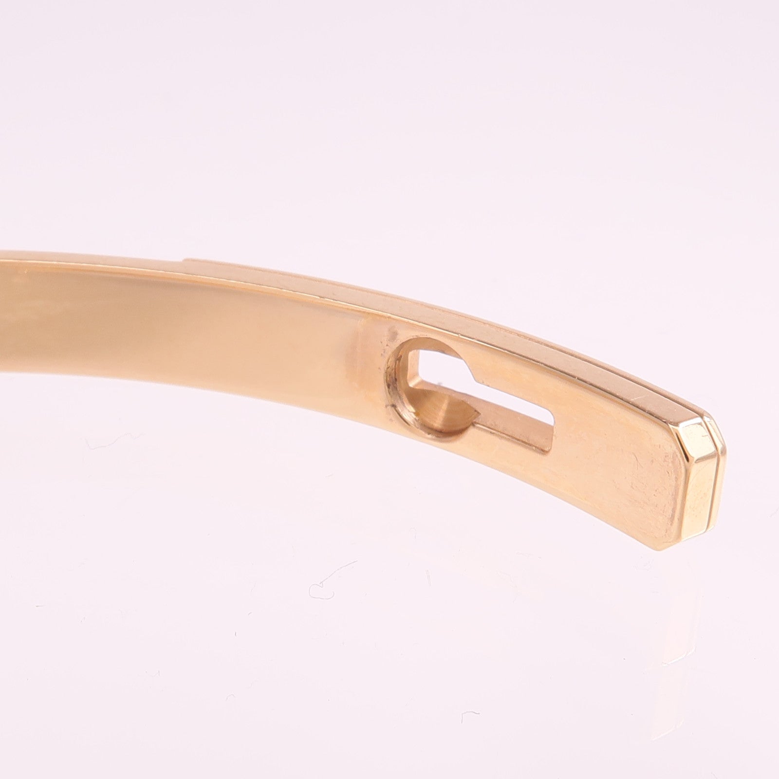 HERMES 18K玫瑰金Kelly Diamond Bracelet鑽石手鐲
